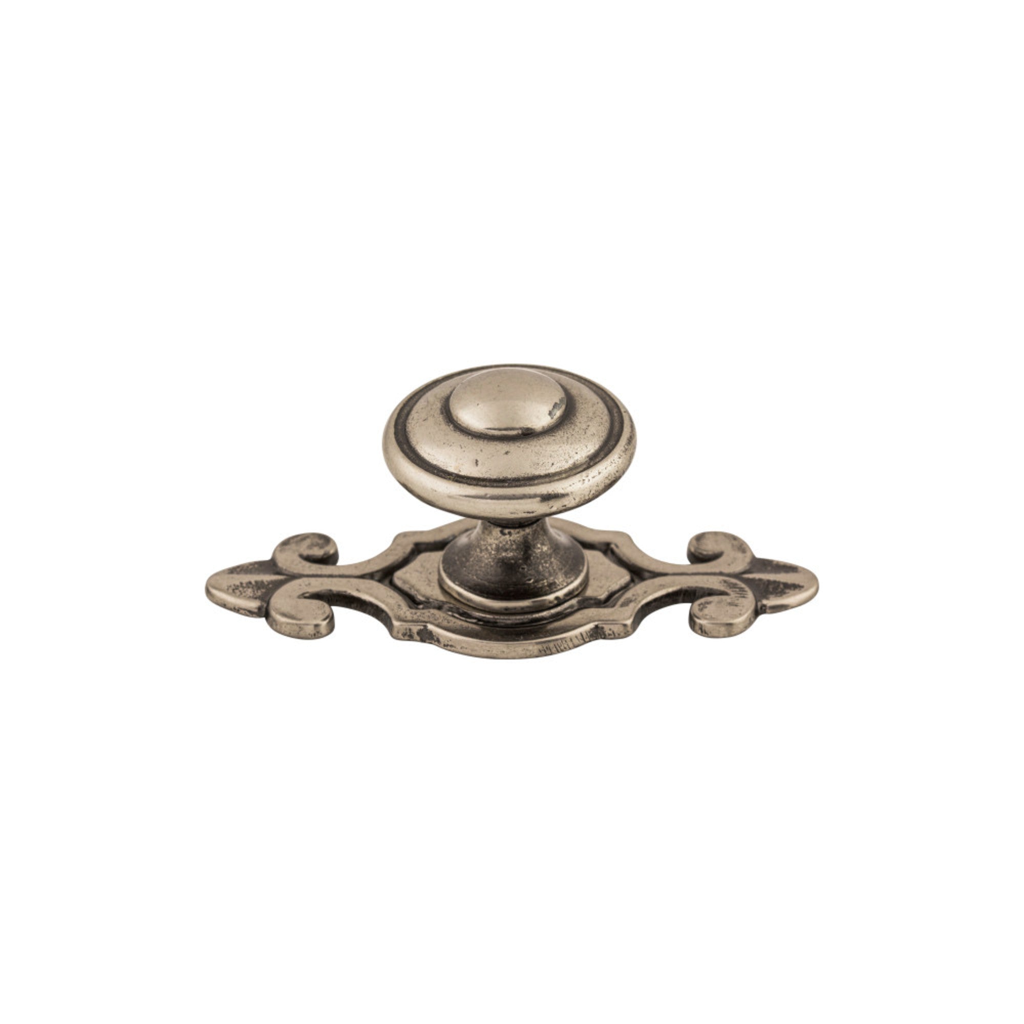 Canterbury Round Knob - Pewter Antique