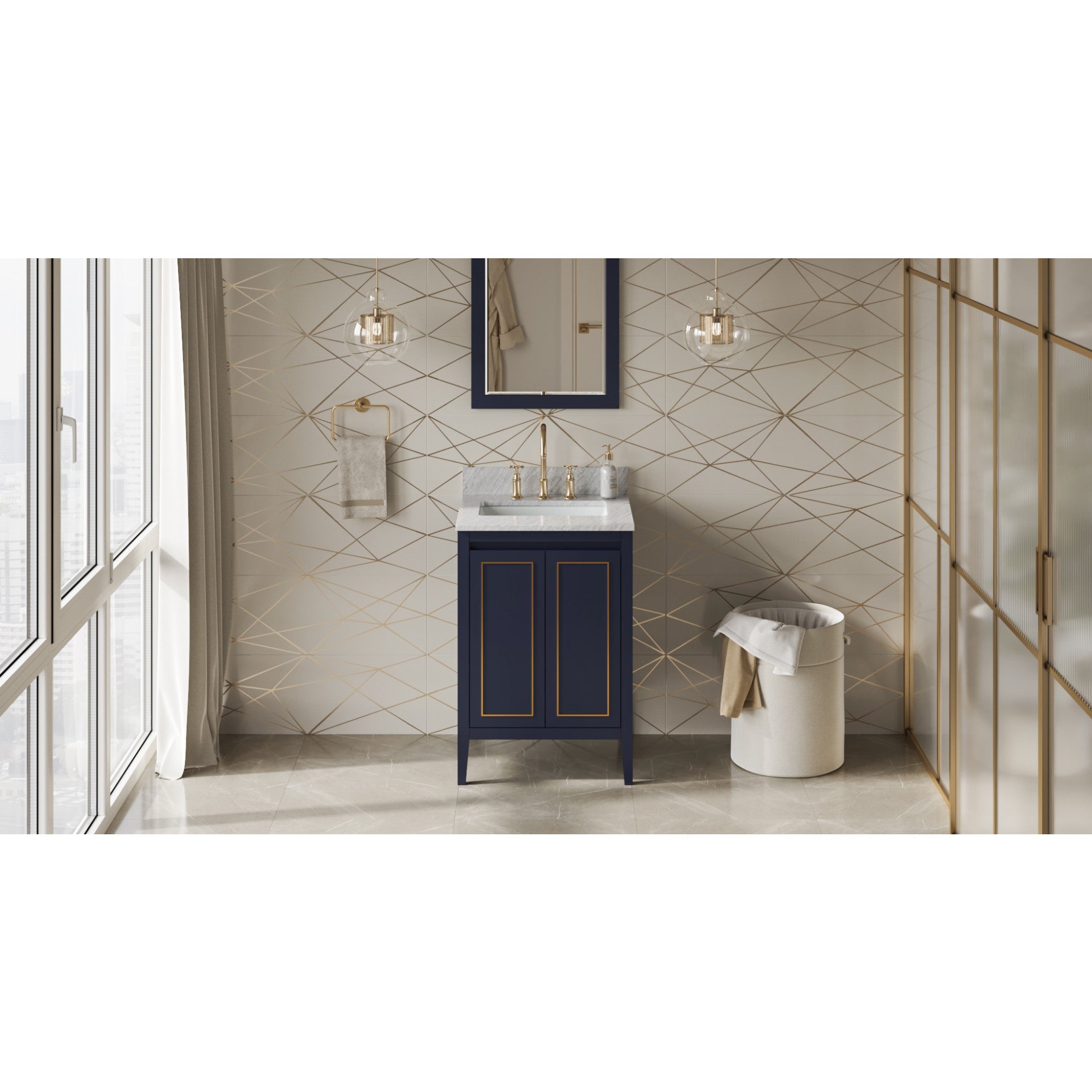 24" Percival Vanity – Hale Blue
