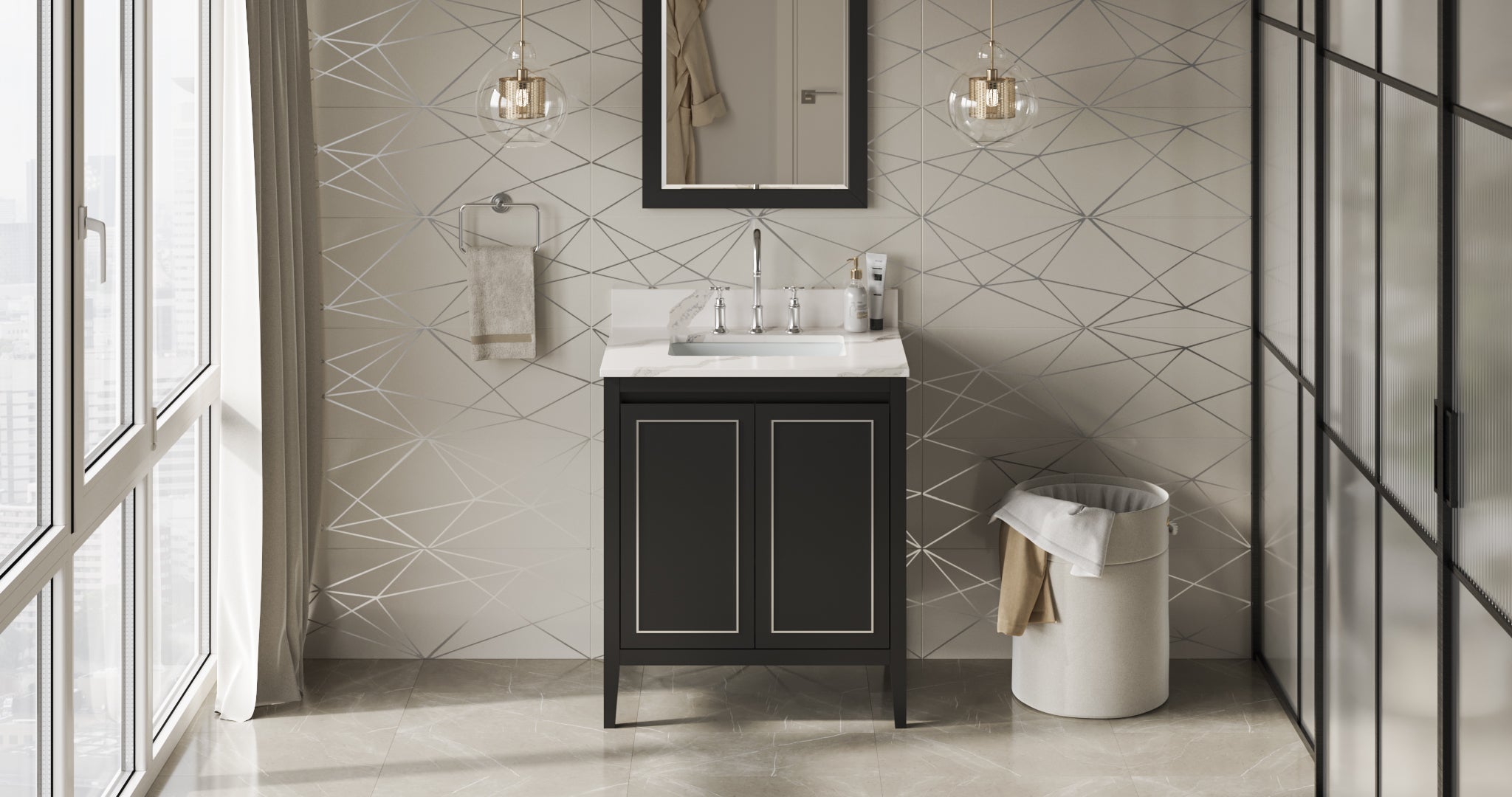 30" Percival Vanity – Black