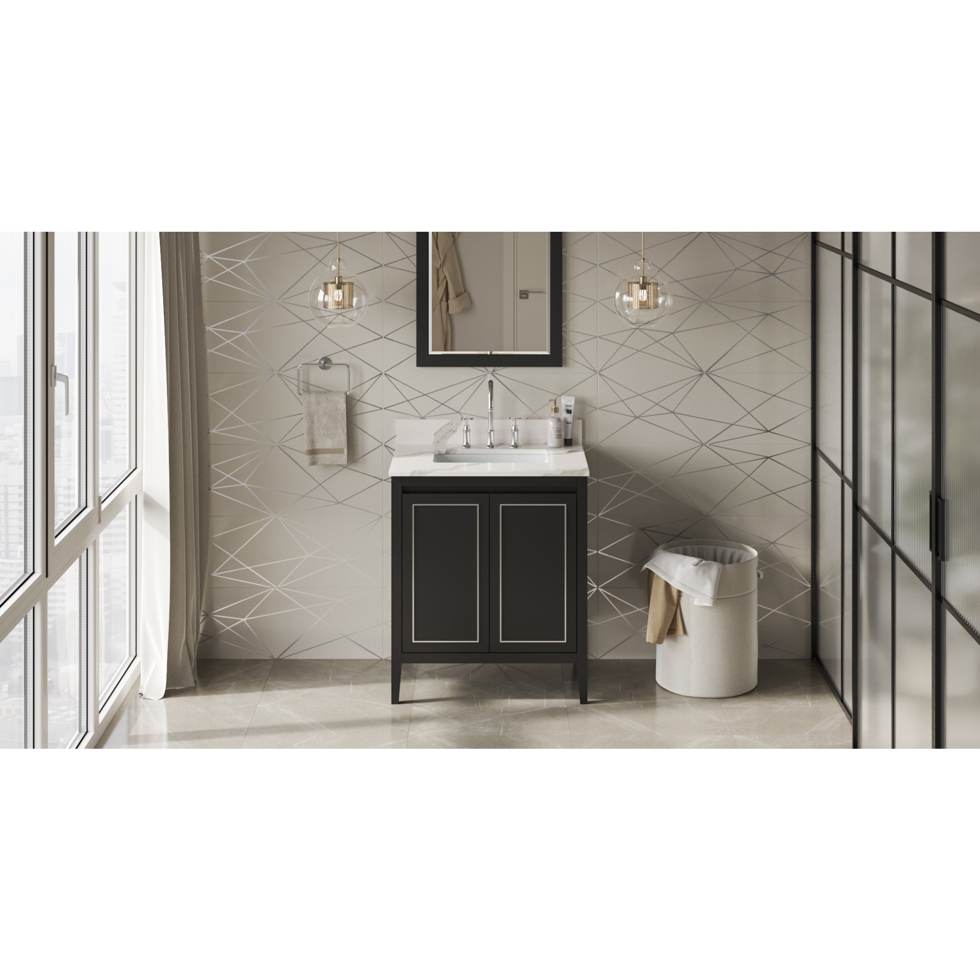 30" Percival Vanity – Black