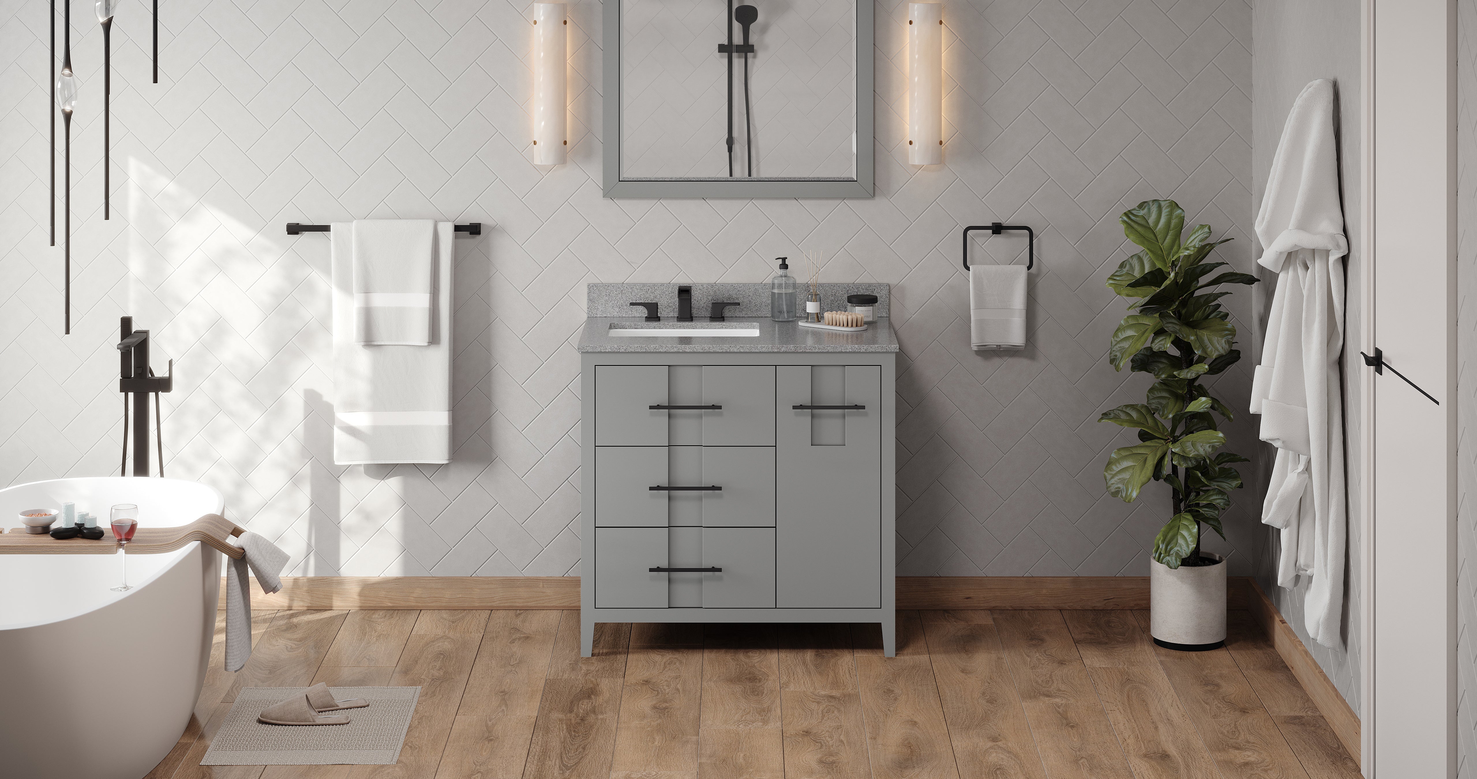 36" Katara Vanity – Left Offset
