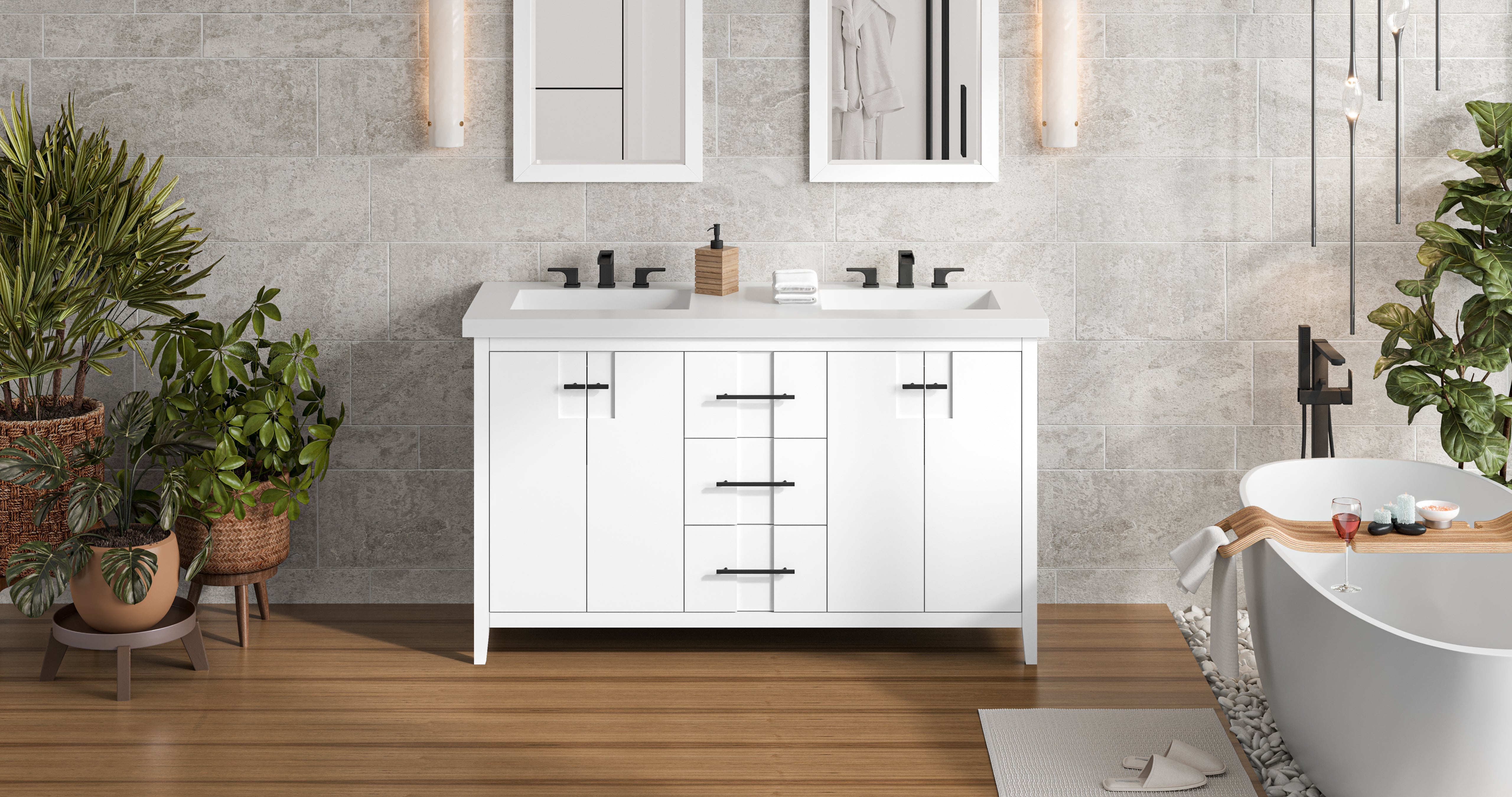 60" Katara Vanity – Double Bowl
