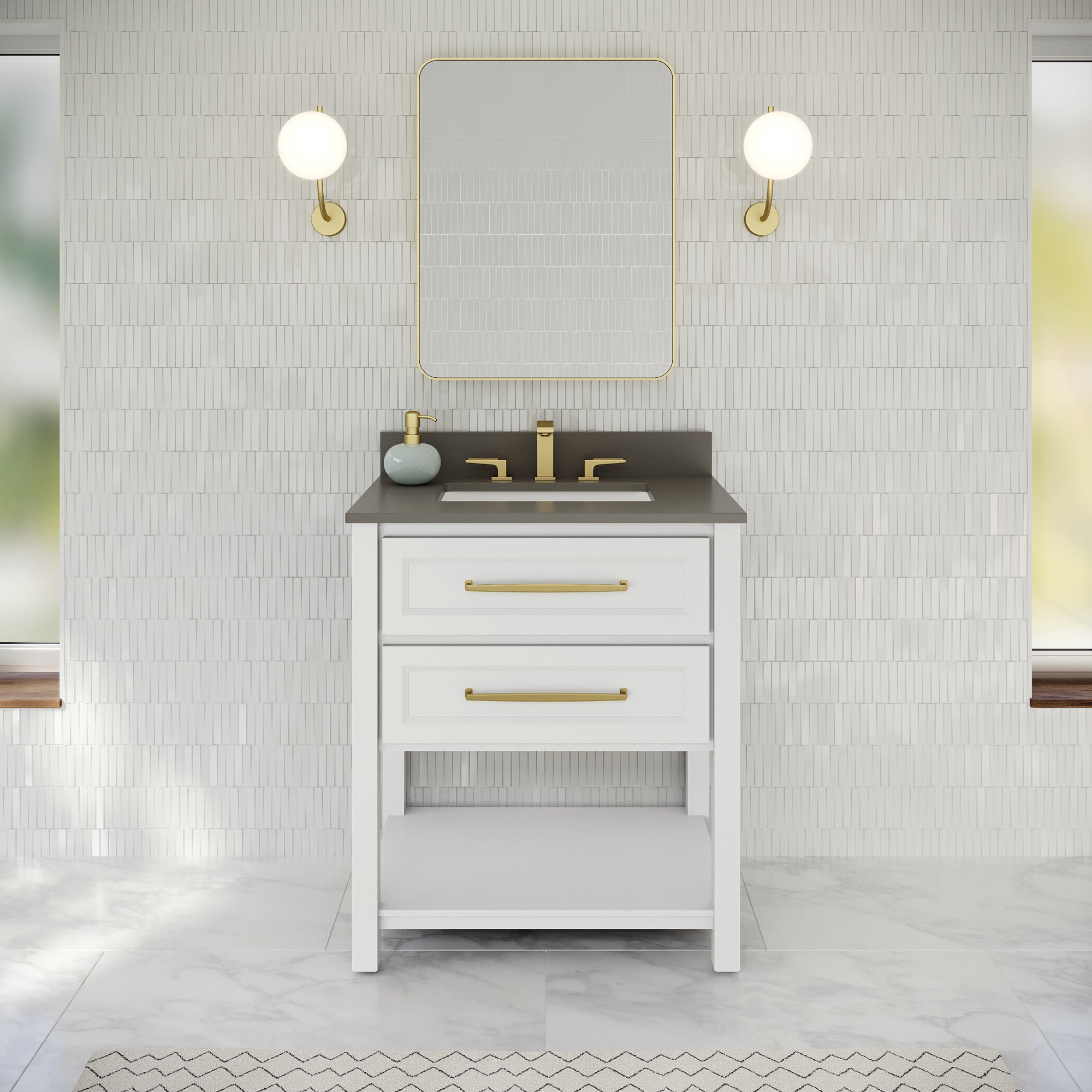 30" Kipling Vanity – White
