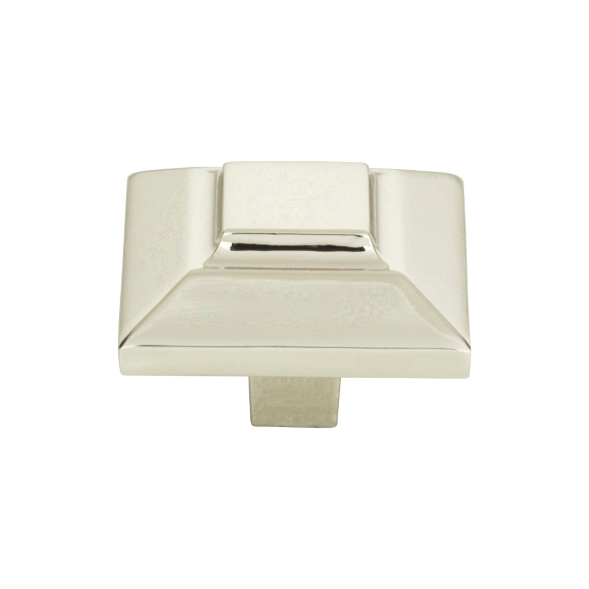 Trocadero Square Knob - Polished Nickel
