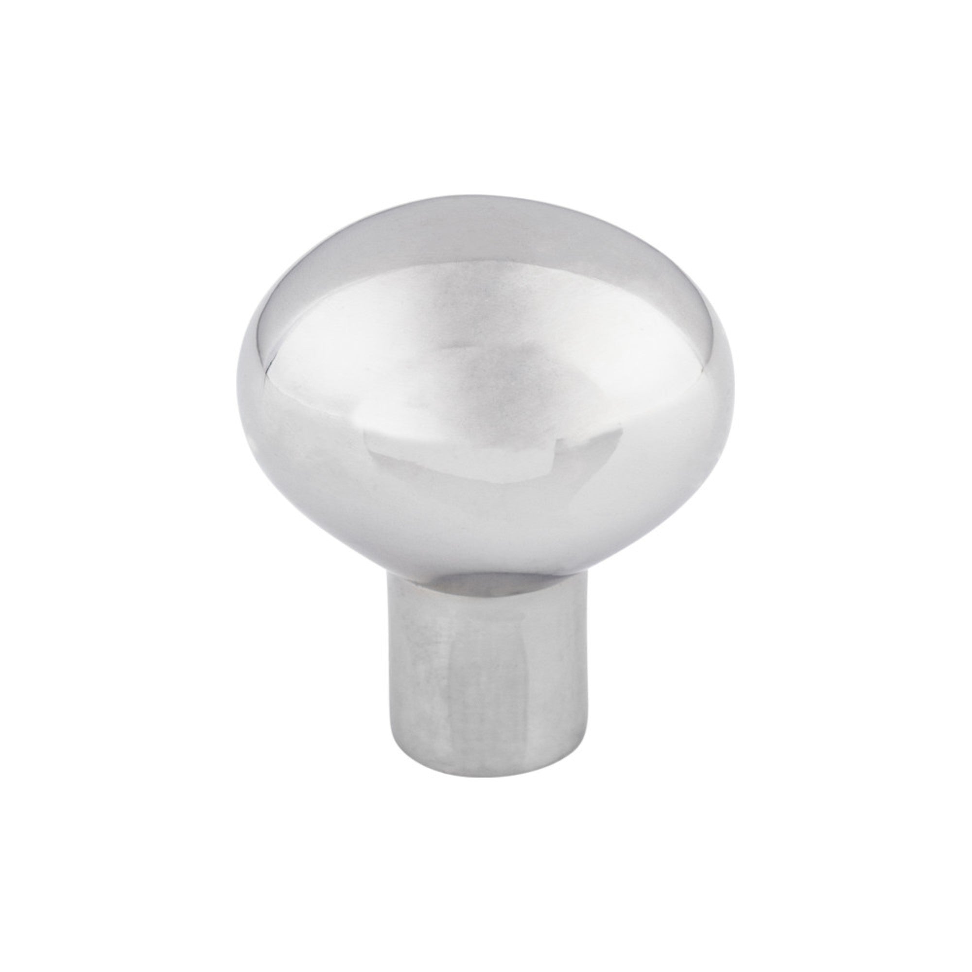 Aspen II Small Egg 1 3/16" Length Oval Knob - Polished Chrome