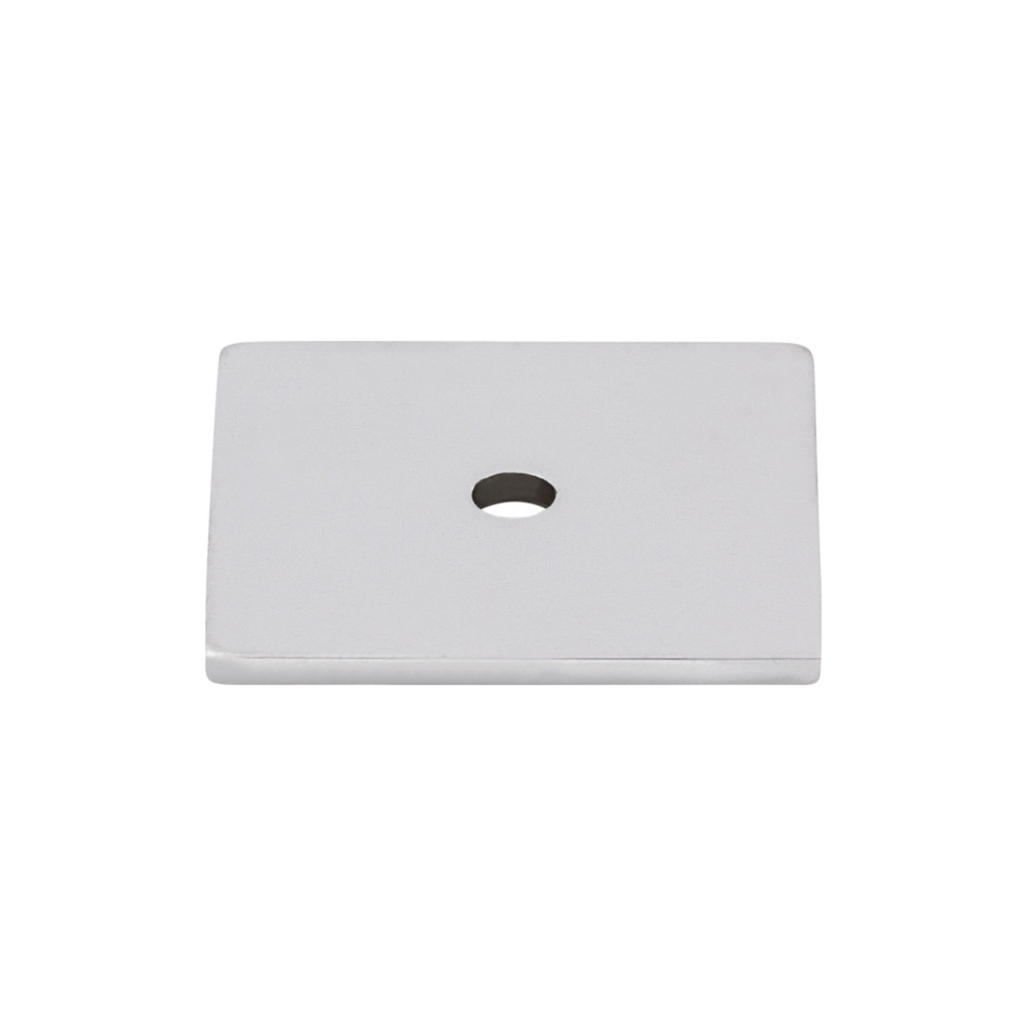 Square Knob Backplate - Polished Chrome