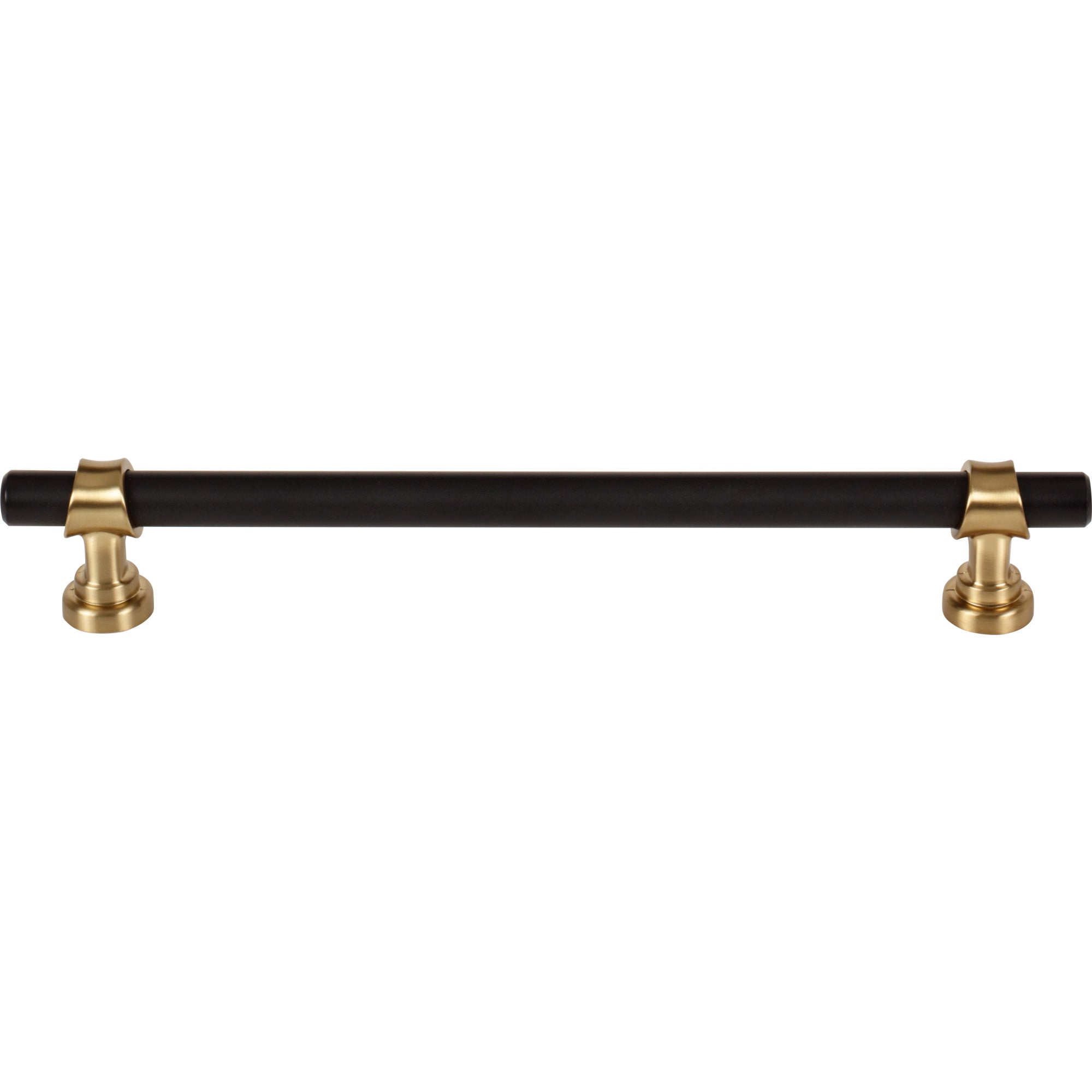Bit 7 9/16" Center to Center Bar Pull - Flat Black and Honey Bronze