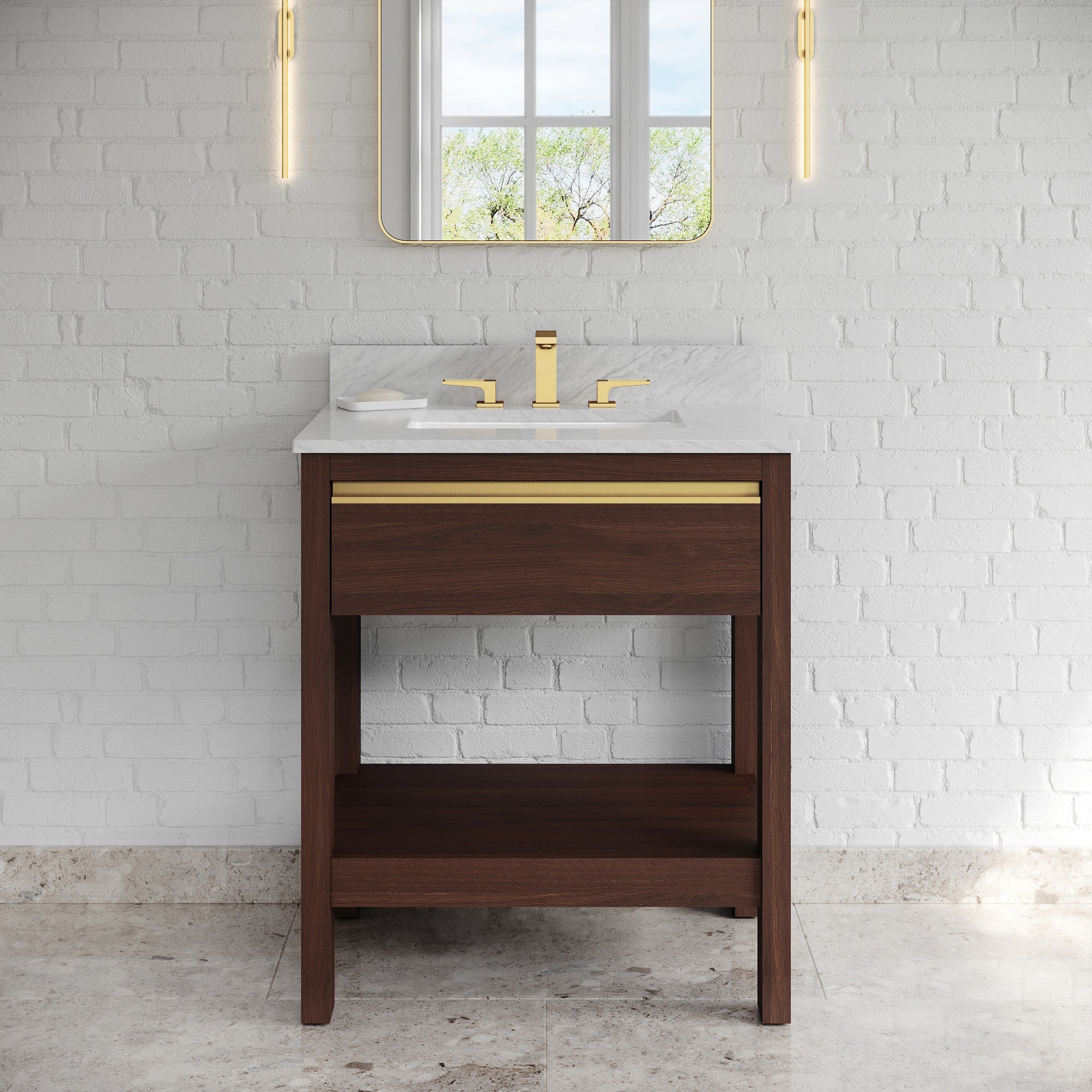 30" Jubilee Vanity – Dark Walnut