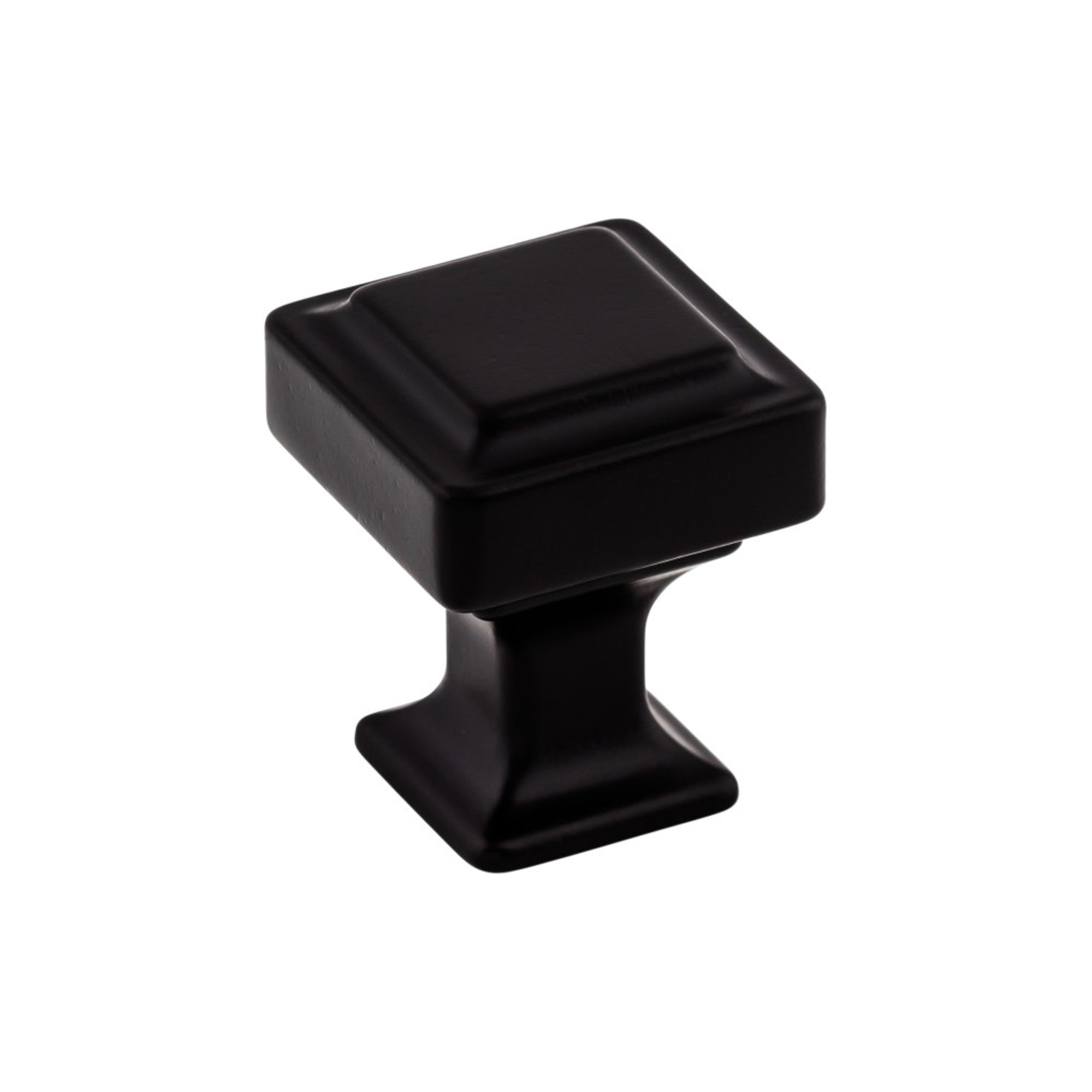 Ascendra 1" Length Square Knob - Flat Black