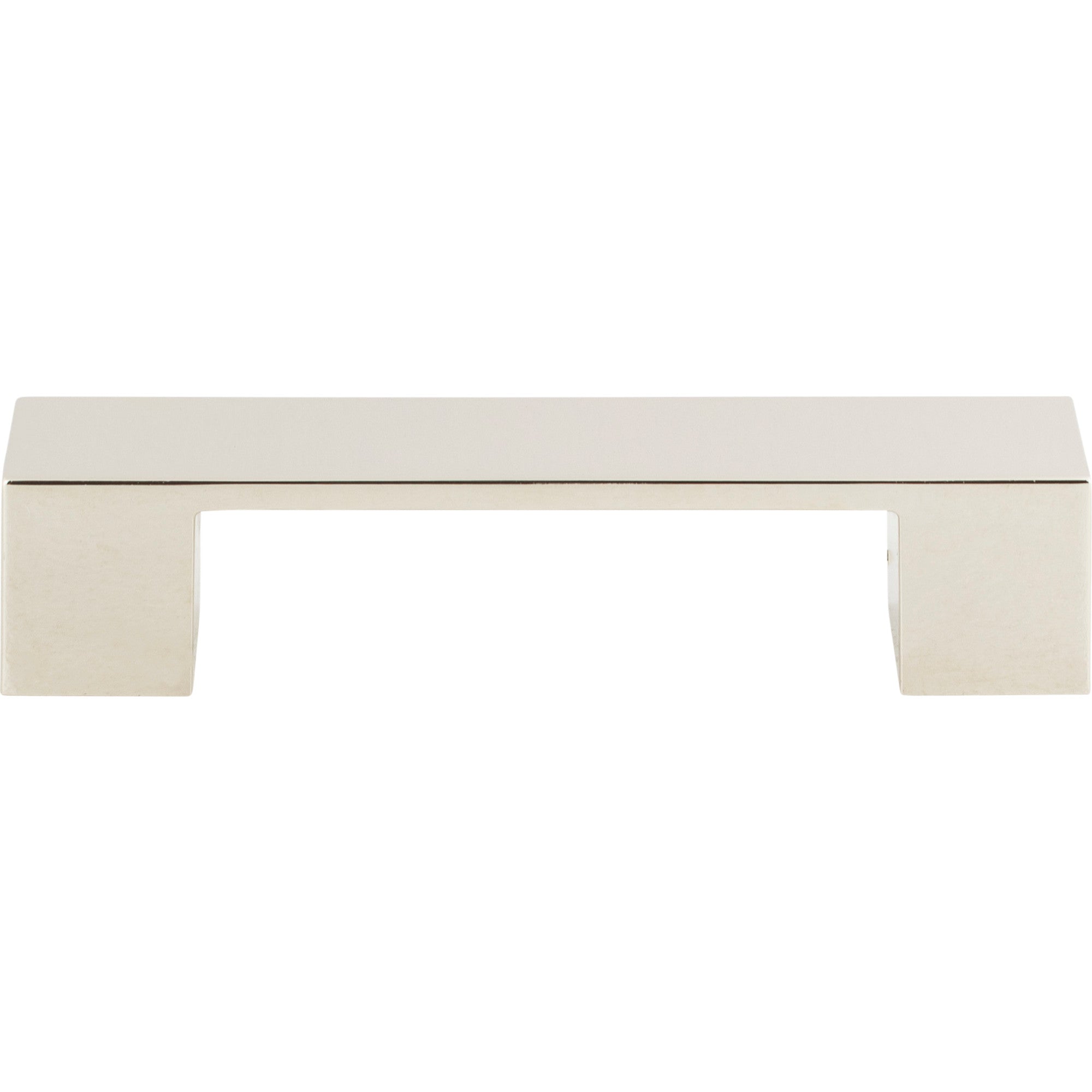Wide Square Bar Pull - Polished Nickel