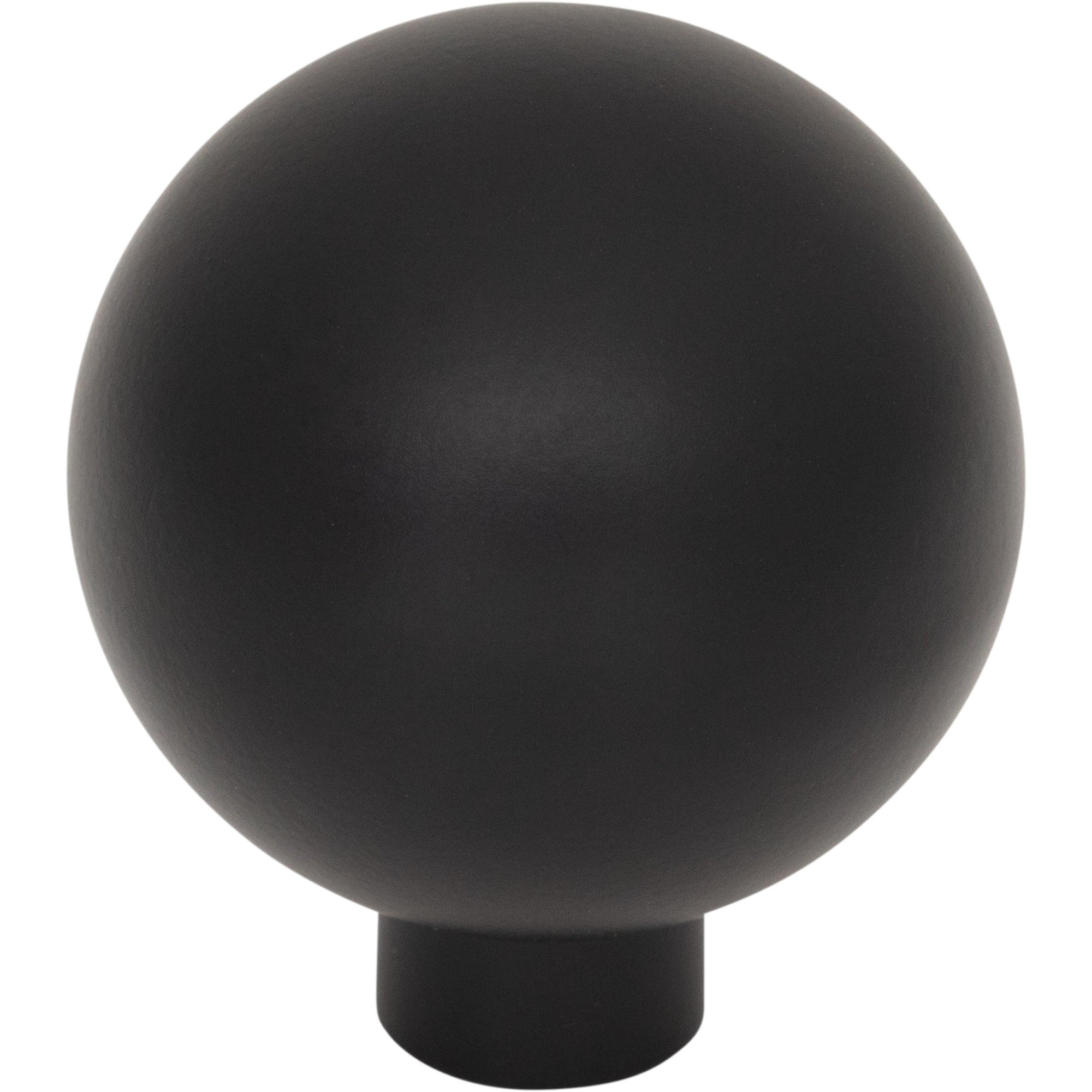 Brockwell 1 1/4" Diameter Round Knob - Flat Black