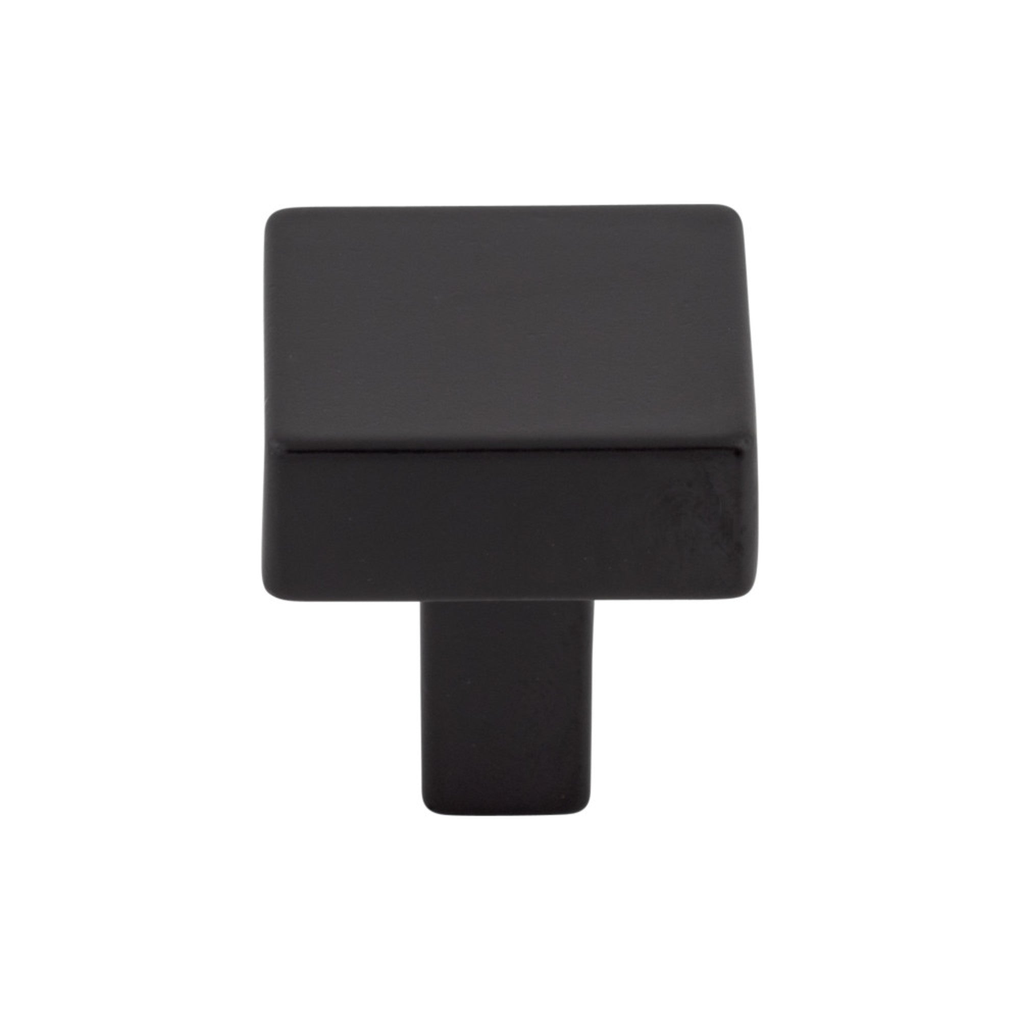 Channing 1 1/16" Length Square Knob - Flat Black