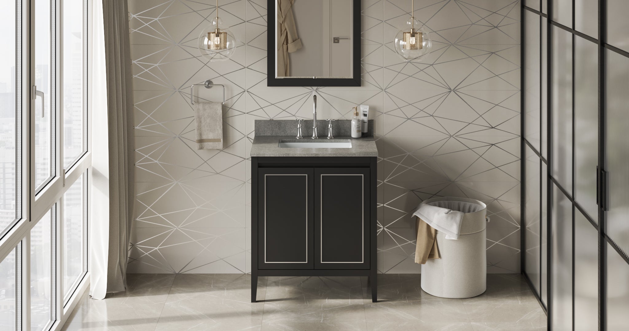 30" Percival Vanity – Black