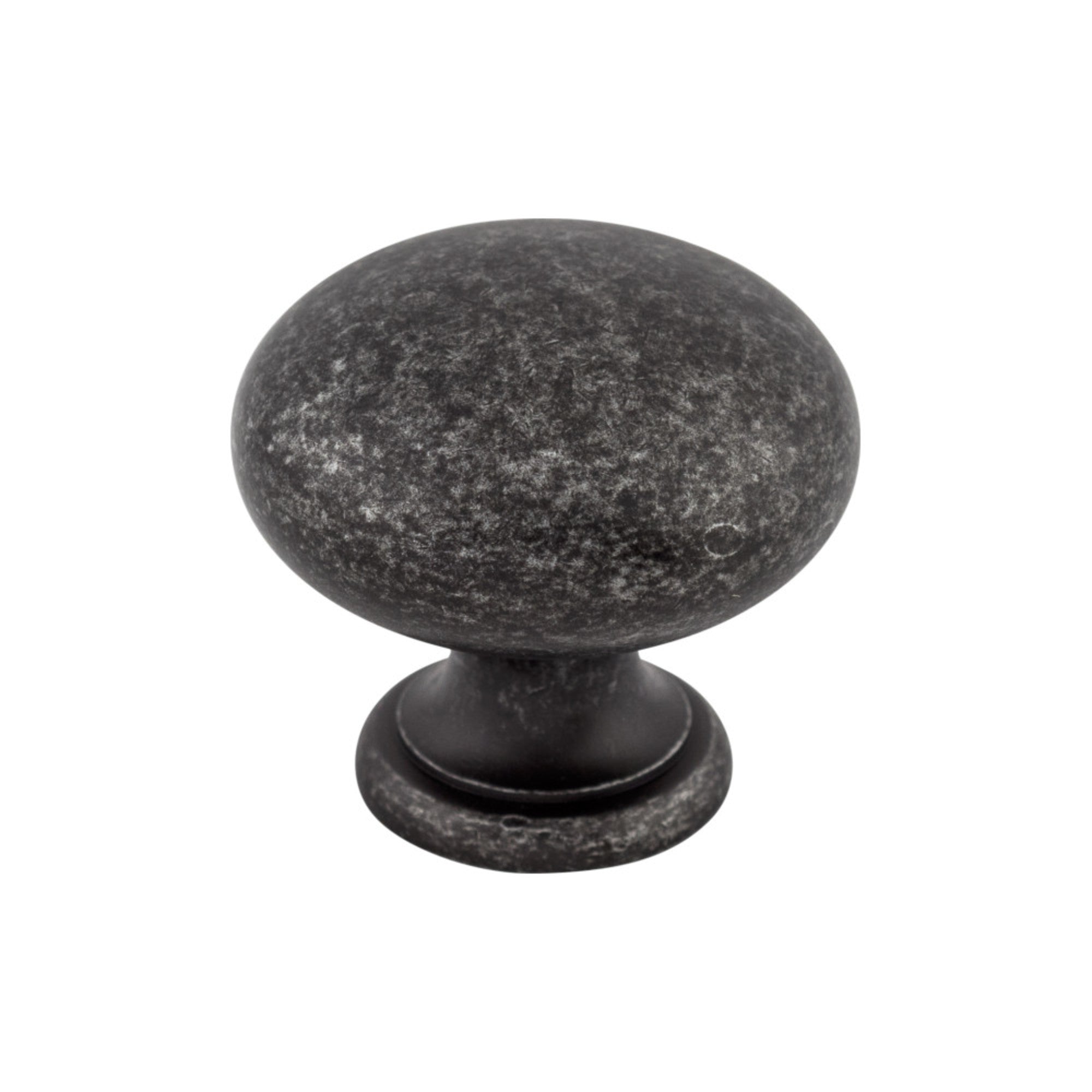 Mushroom Round Knob - Black Iron