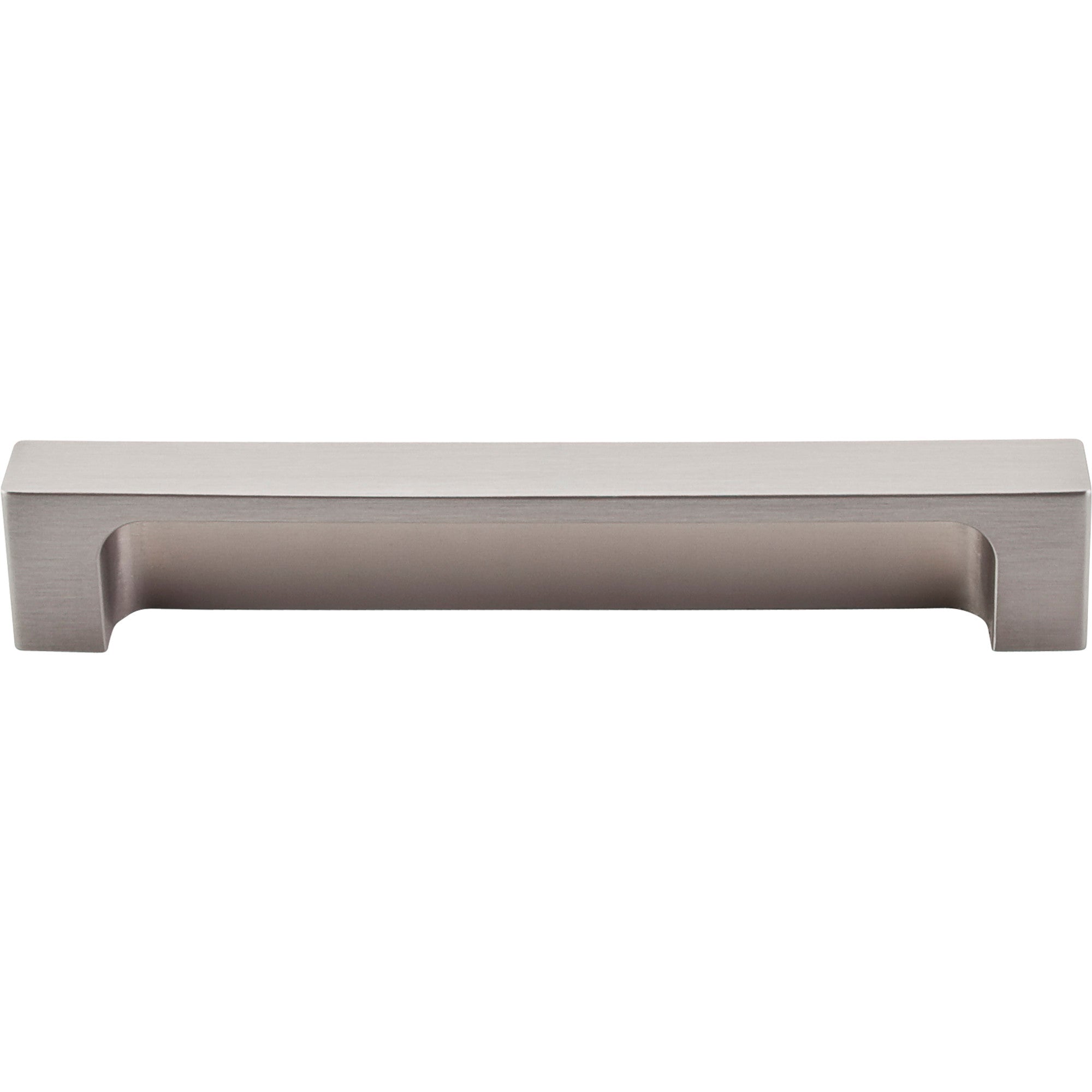Modern Metro Finger Pull - Brushed Satin Nickel