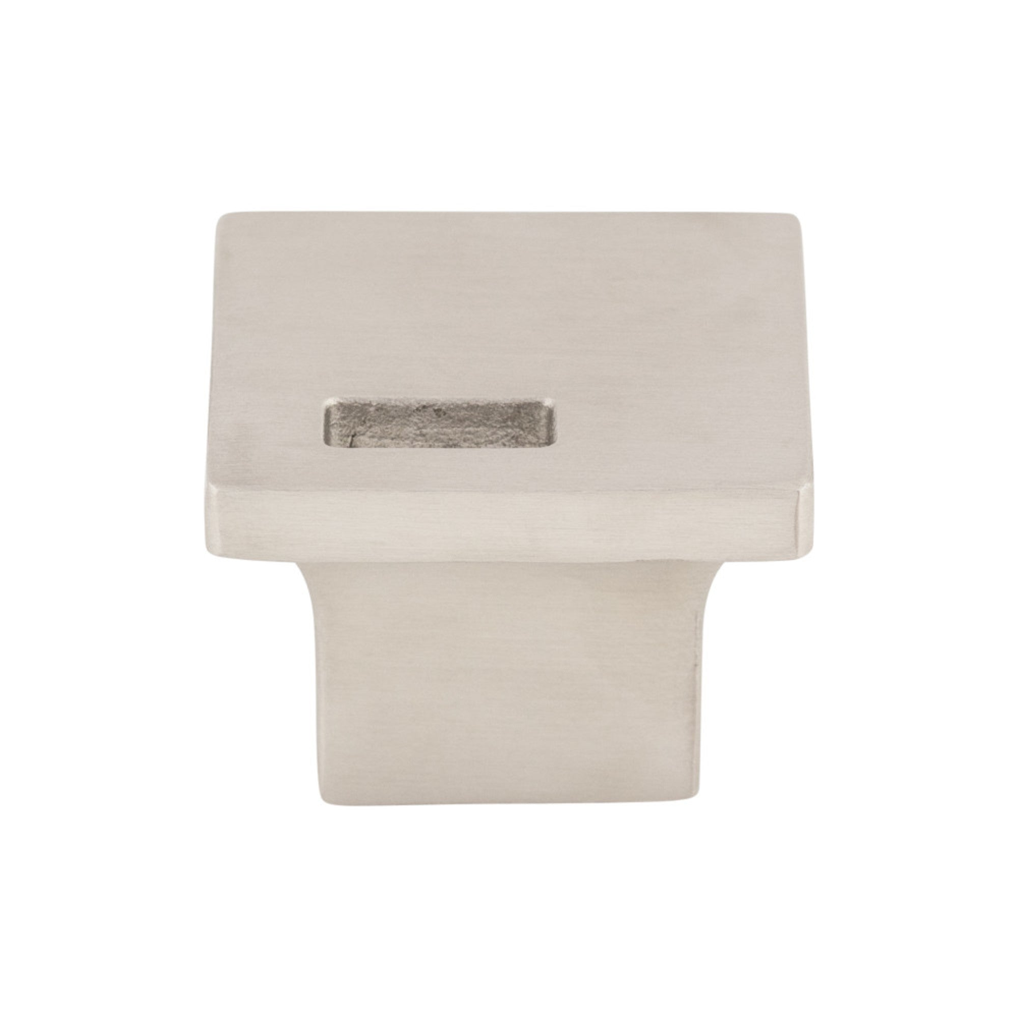 Modern Metro Slot 1 1/4" Length Square Knob - Stainless Steel