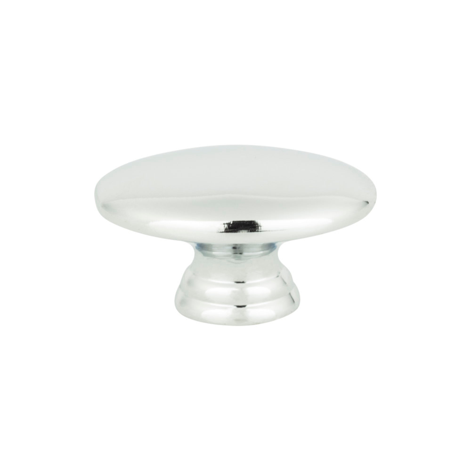 Egg Oval Knob - Polished Chrome