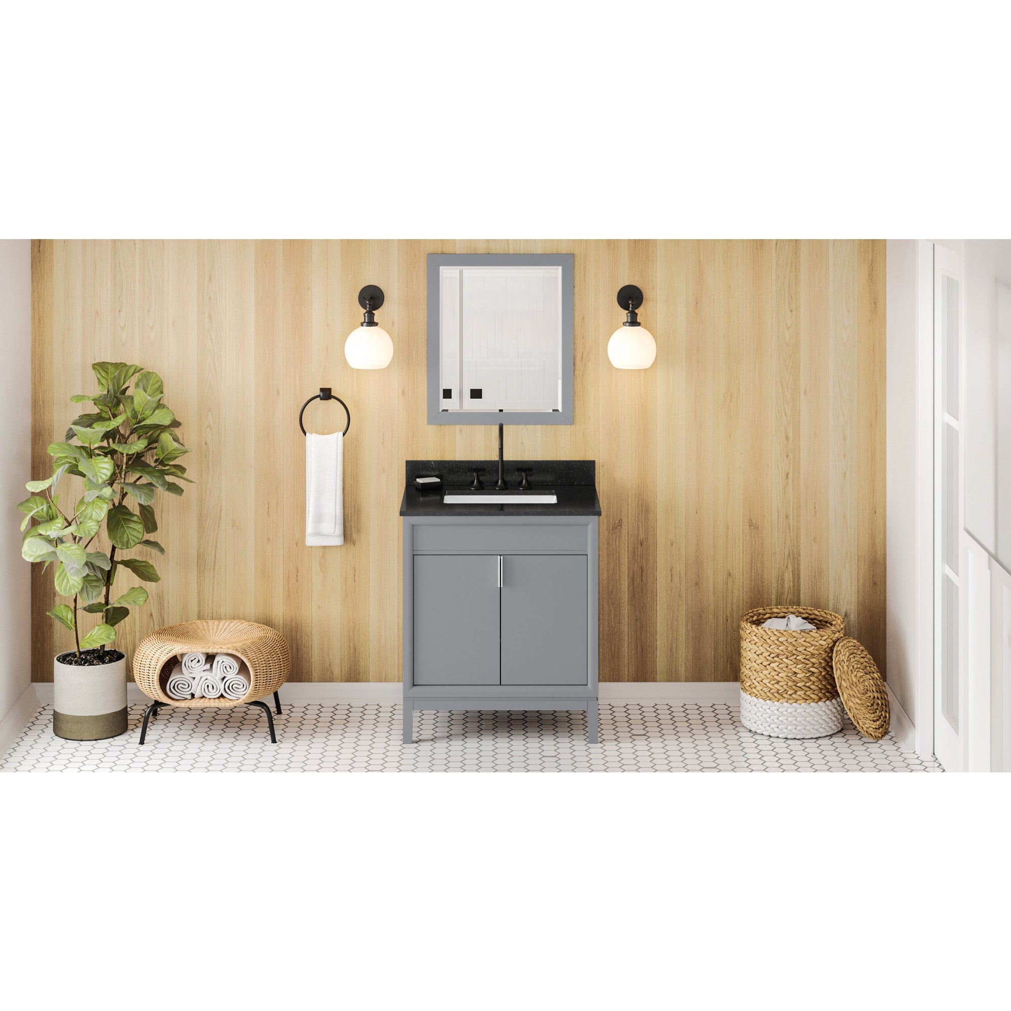 30" Theodora Vanity – Grey