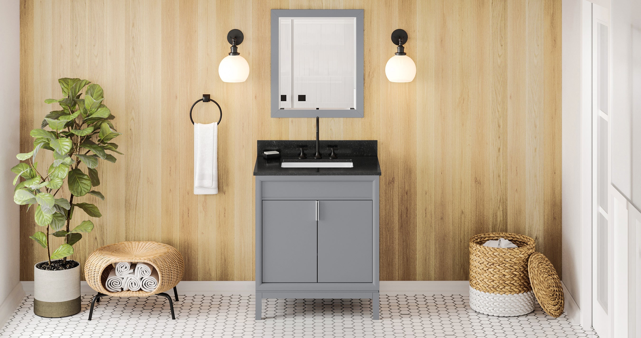 30" Theodora Vanity – Grey