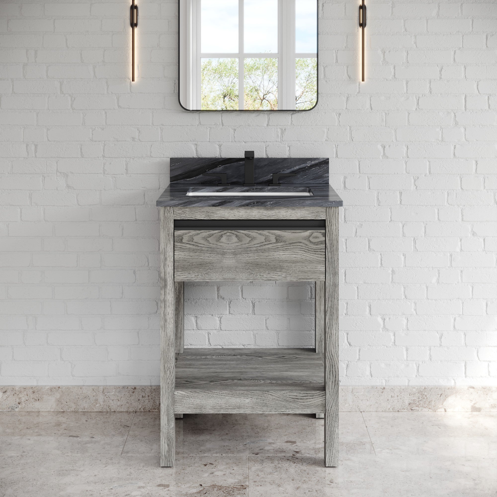 24" Jubilee Vanity – Weathered Grey