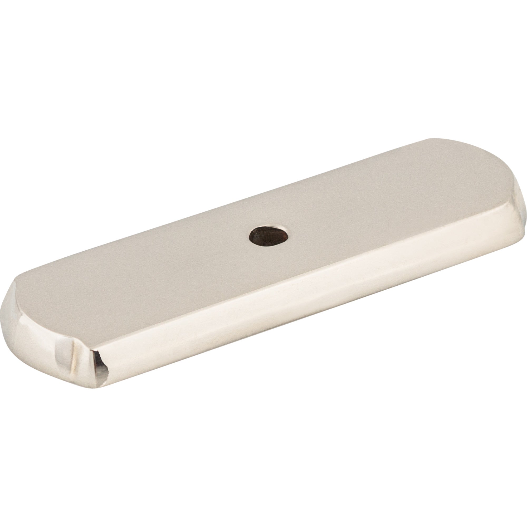 Aspen II Rectangle Knob Backplate - Polished Nickel