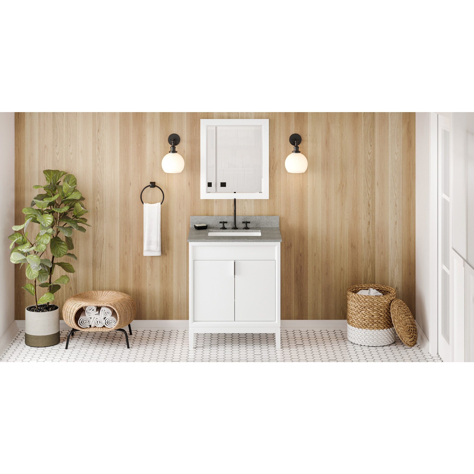 30" Theodora Vanity – White