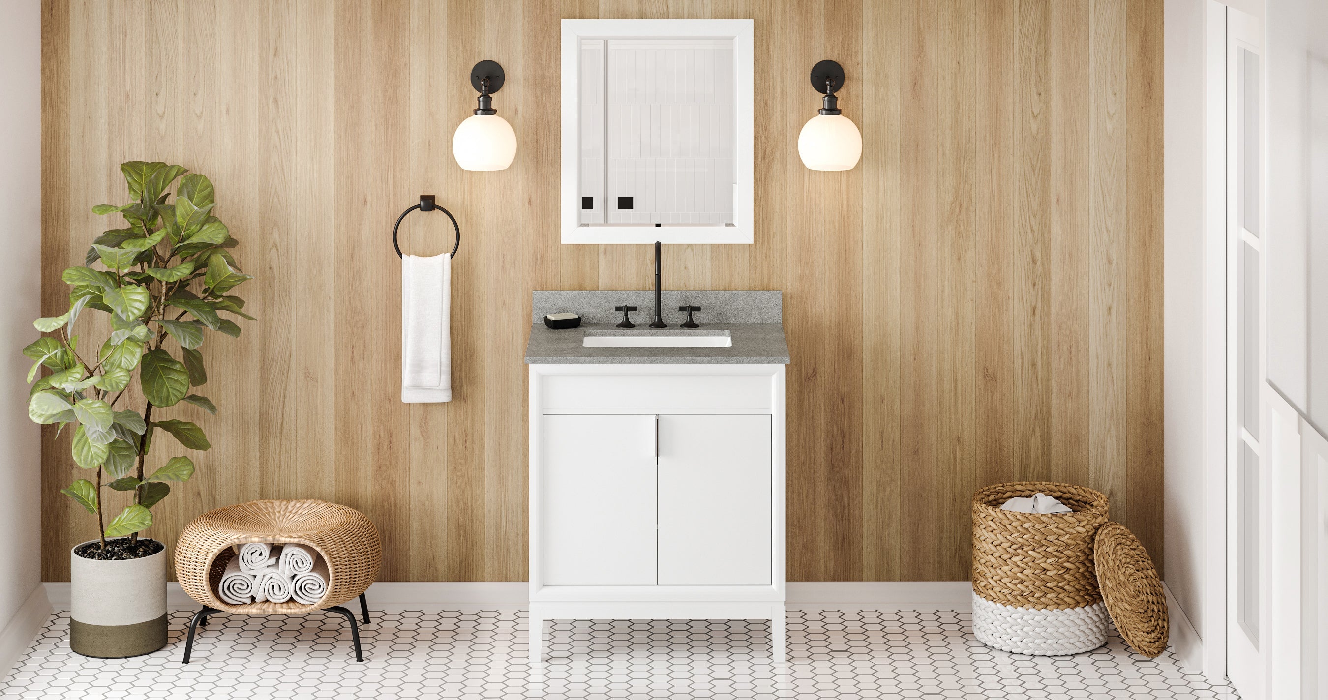 30" Theodora Vanity – White