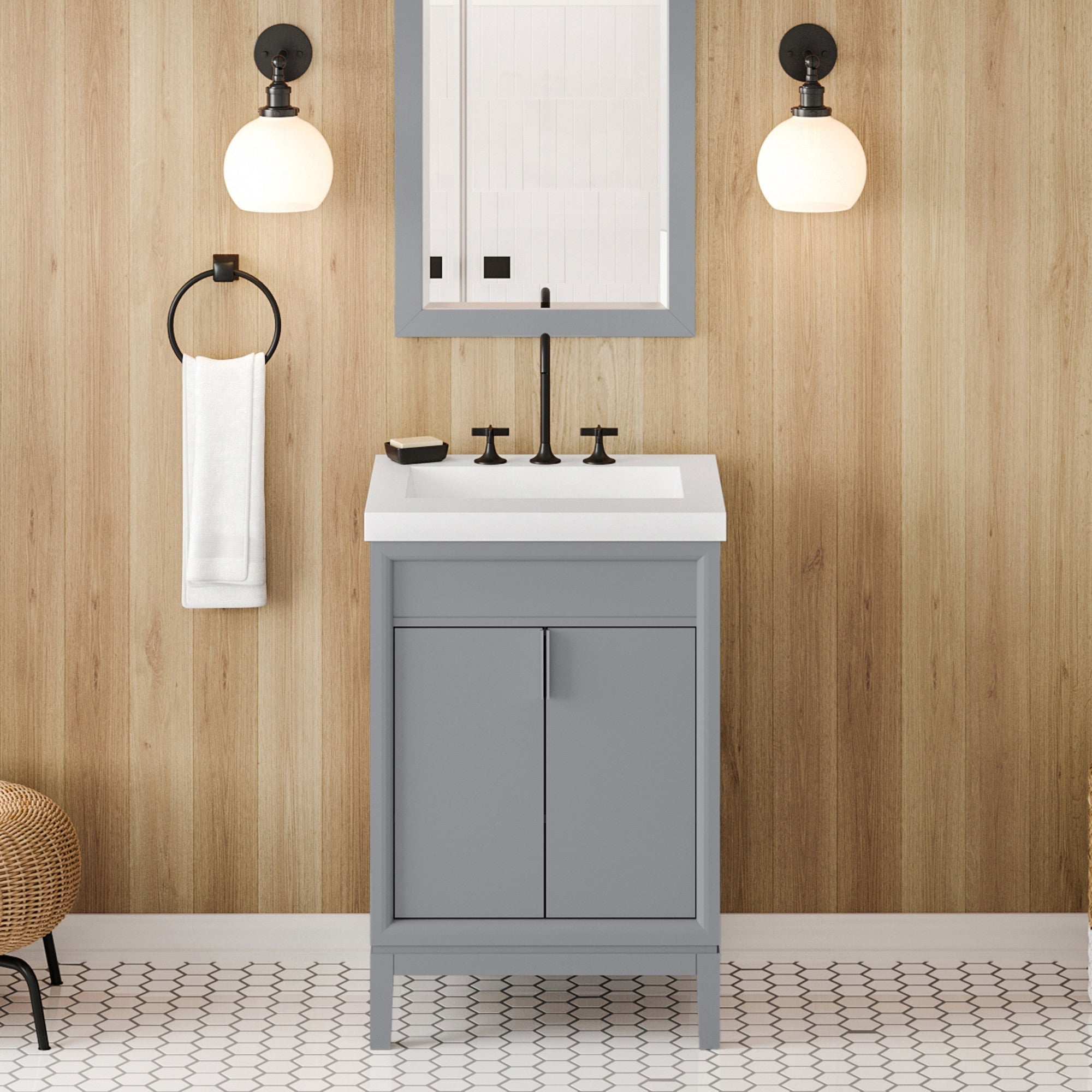 24" Theodora Vanity – Grey
