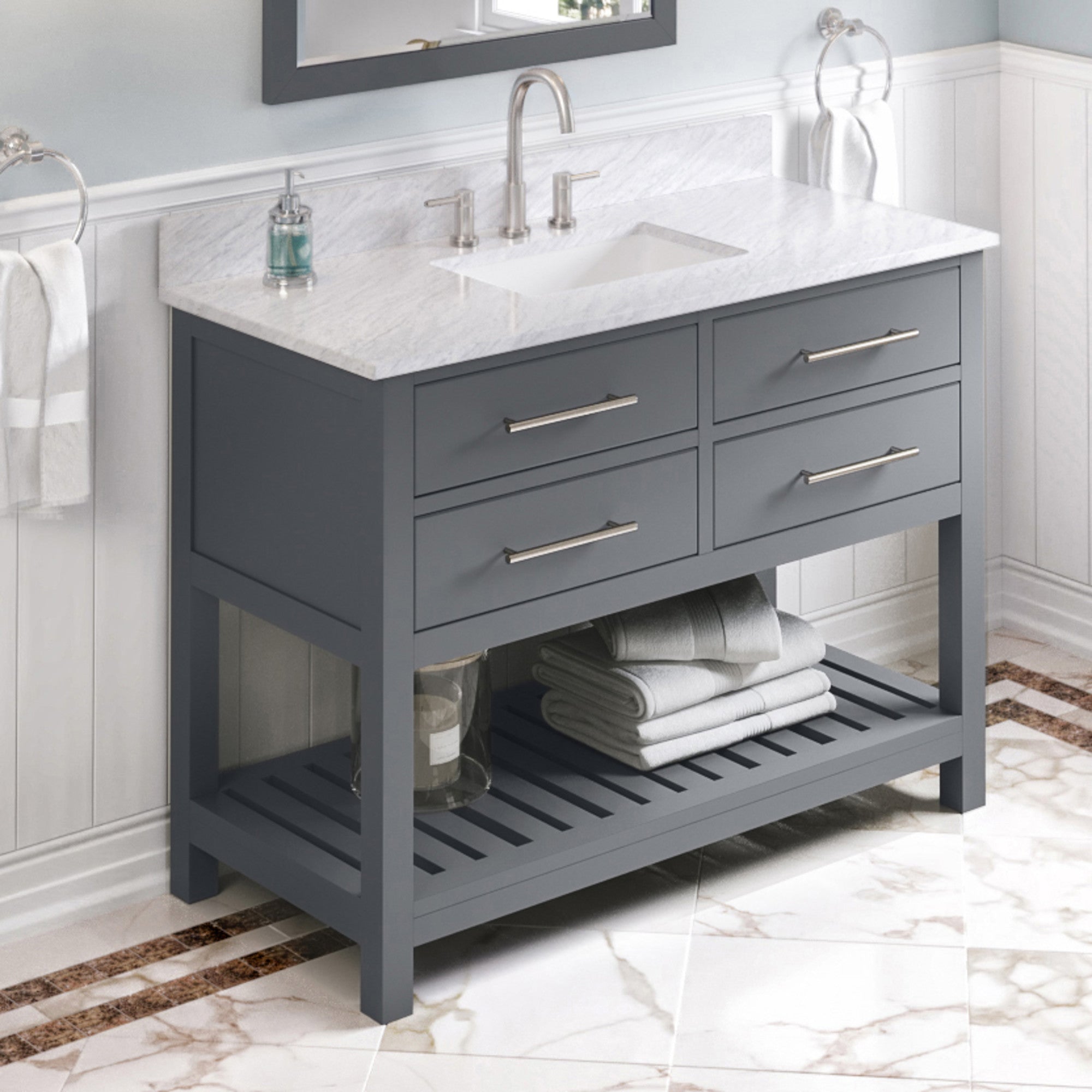 48" Wavecrest Vanity – Grey