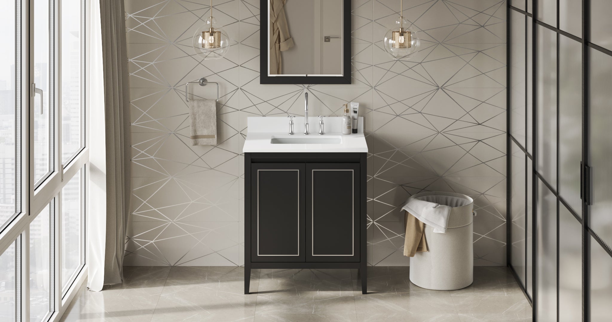 30" Percival Vanity – Black