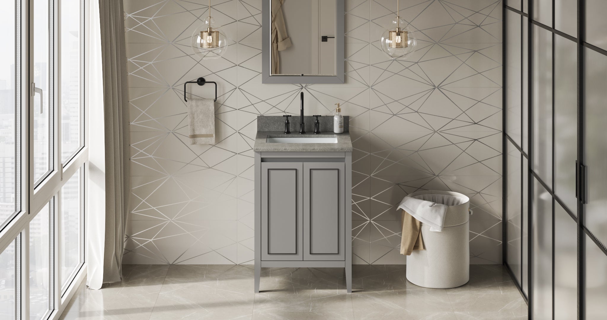 24" Percival Vanity – Grey