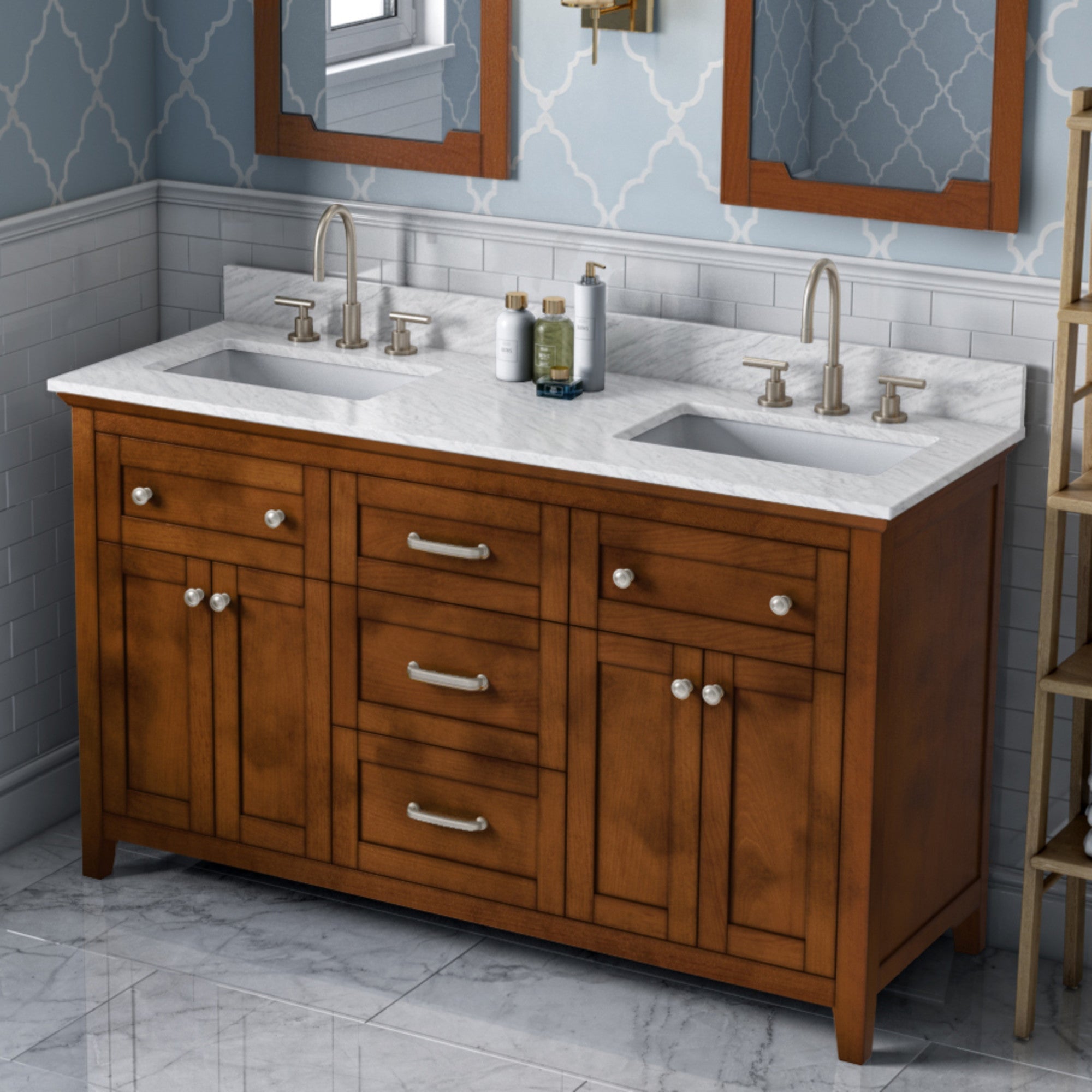 60" Chatham Vanity – Double Bowl – Chocolate