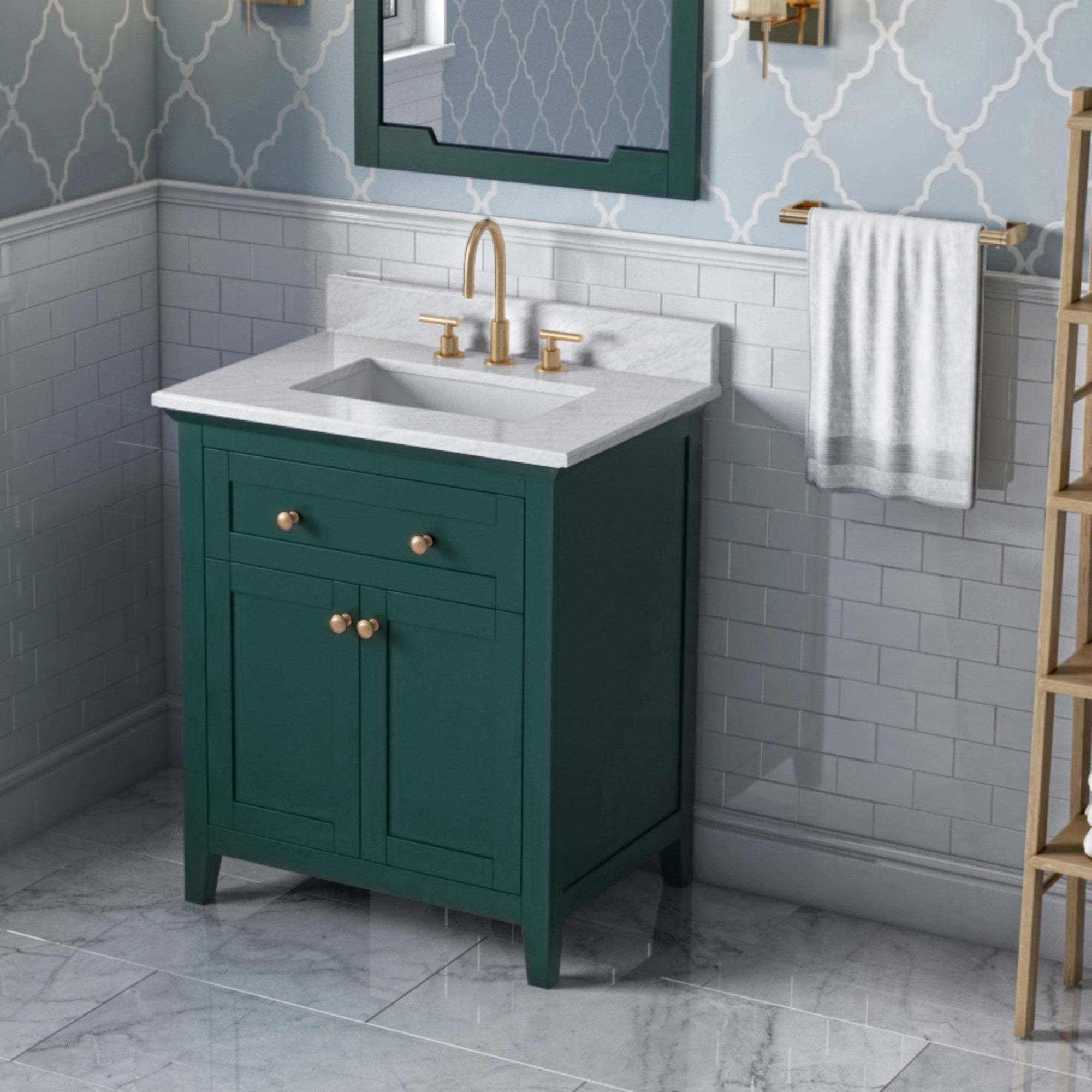 30" Chatham Vanity – Forest Green