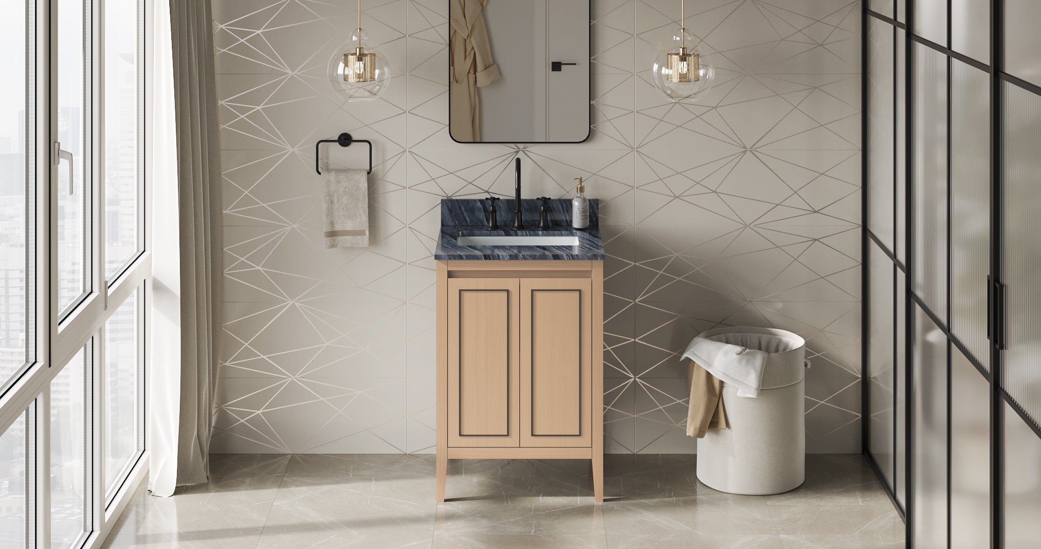 24" Percival Vanity – Natural Oak