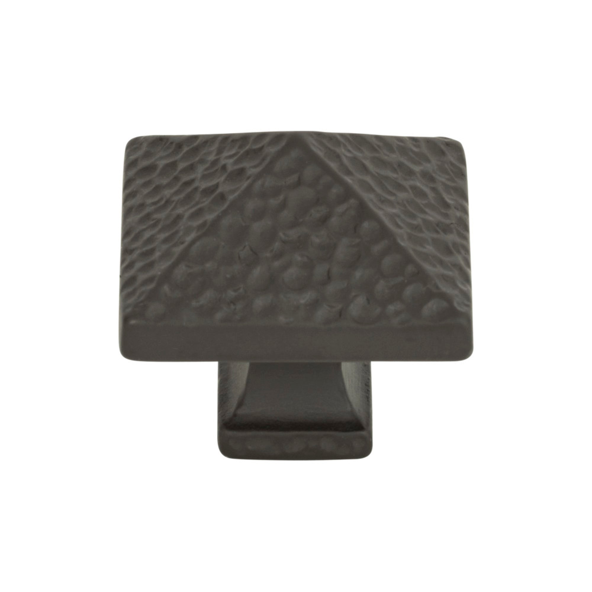 Craftsman Square Knob - Aged Bronze