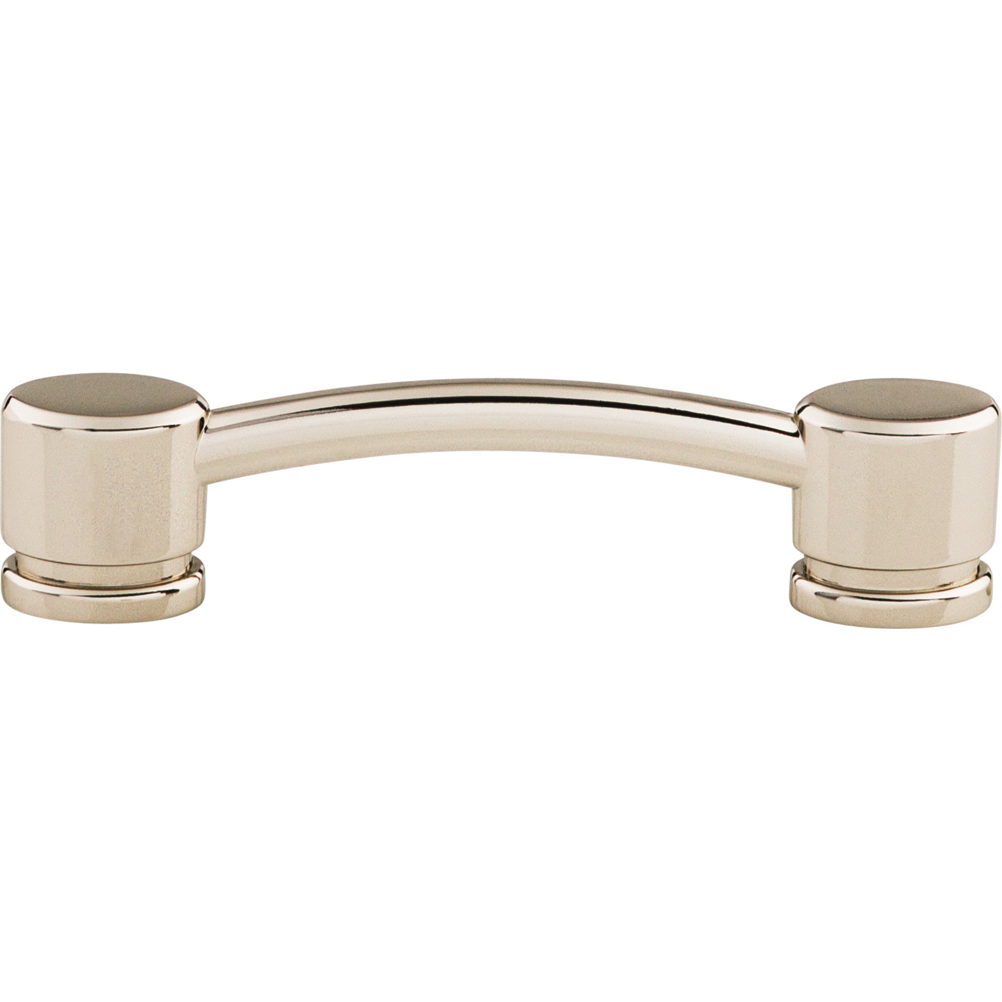 Oval Thin 3 3/4" Center to Center Bar Pull - Polished Nickel