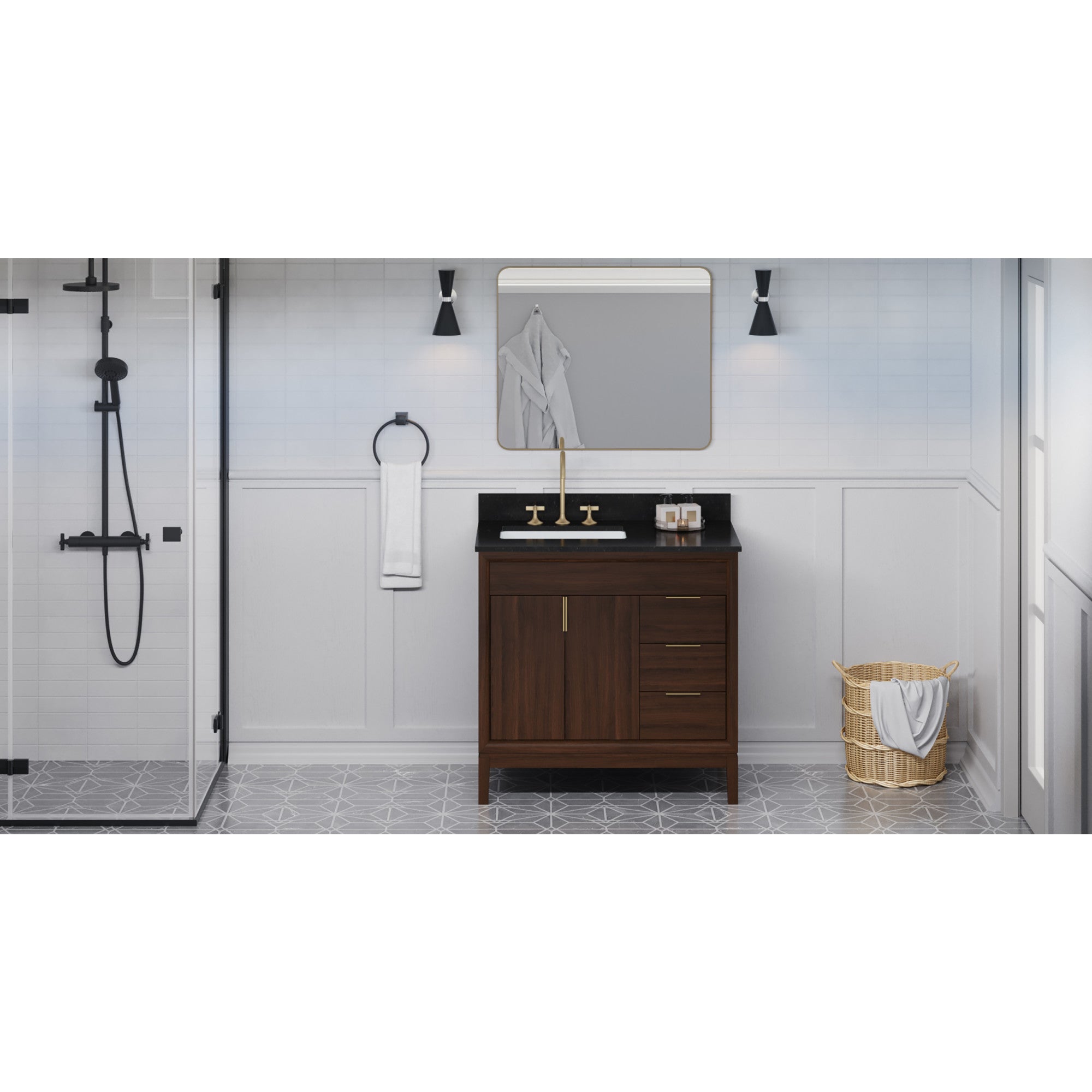 36" Theodora Vanity – Dark Walnut