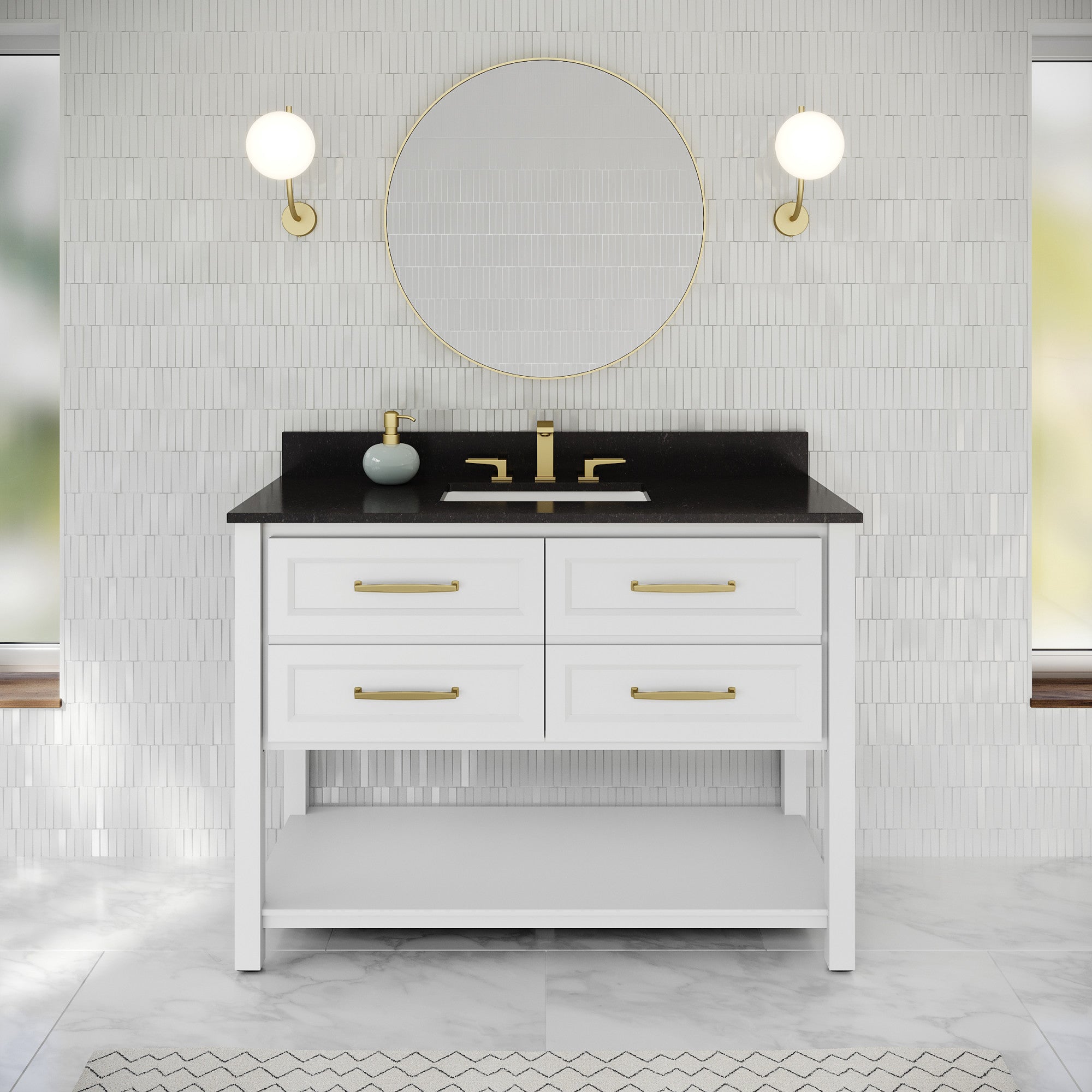 48" Kipling Vanity – White