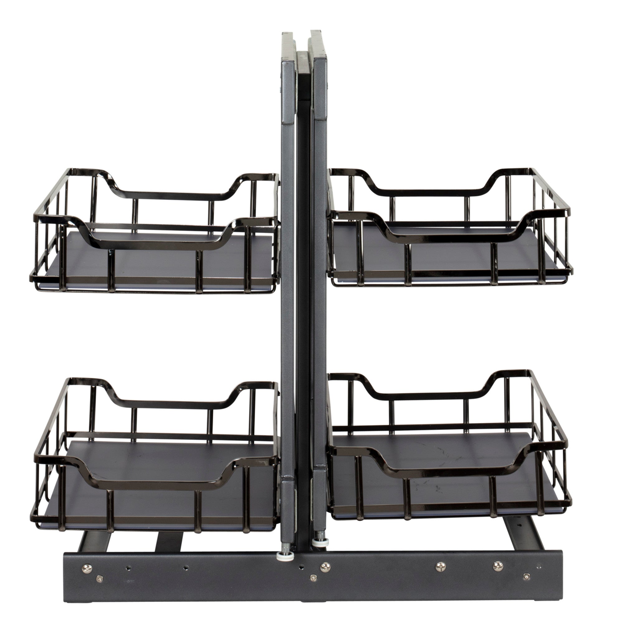 15" Black Nickel STORAGE WITH STYLE® Full-Height Blind Corner Organizer