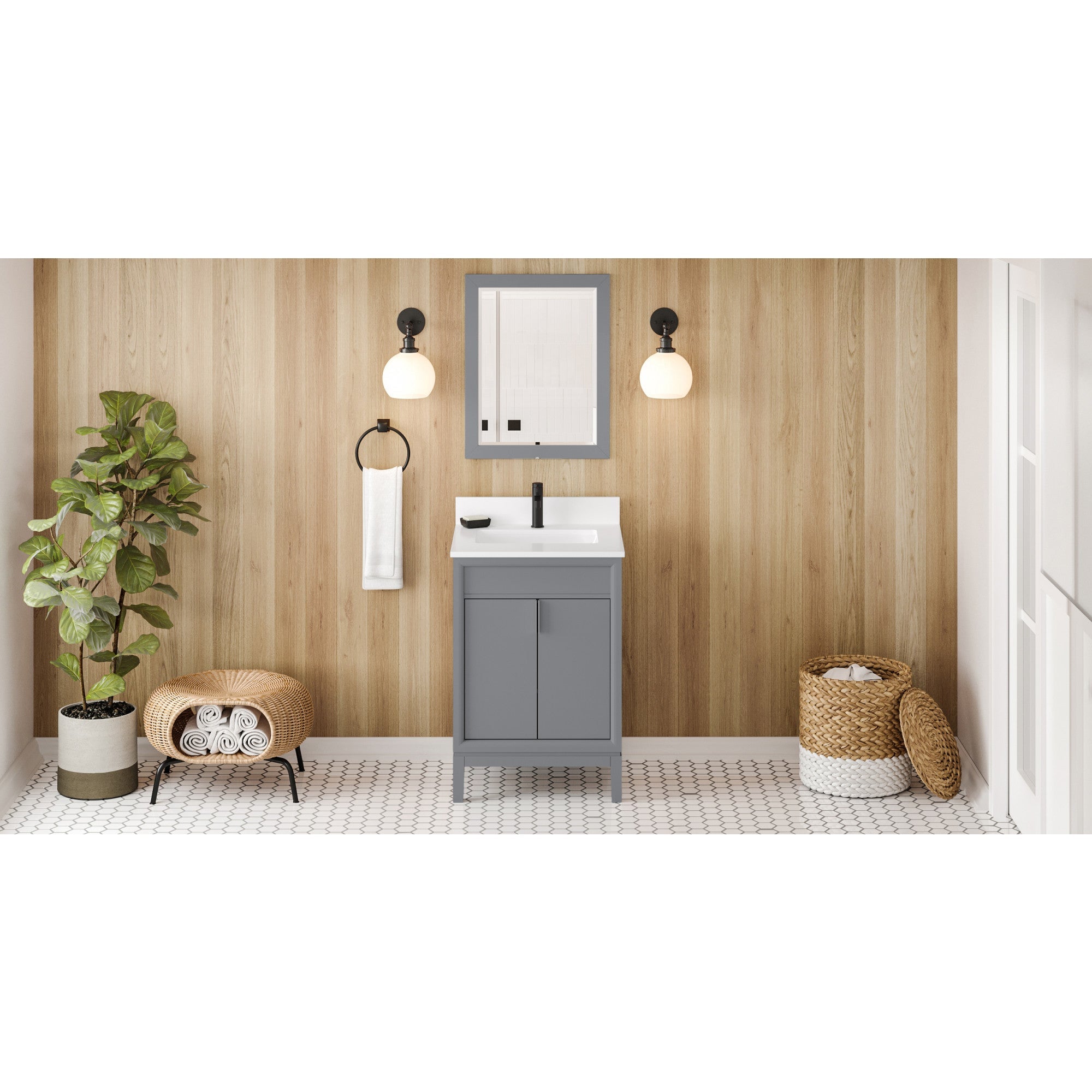 24" Theodora Vanity – Grey
