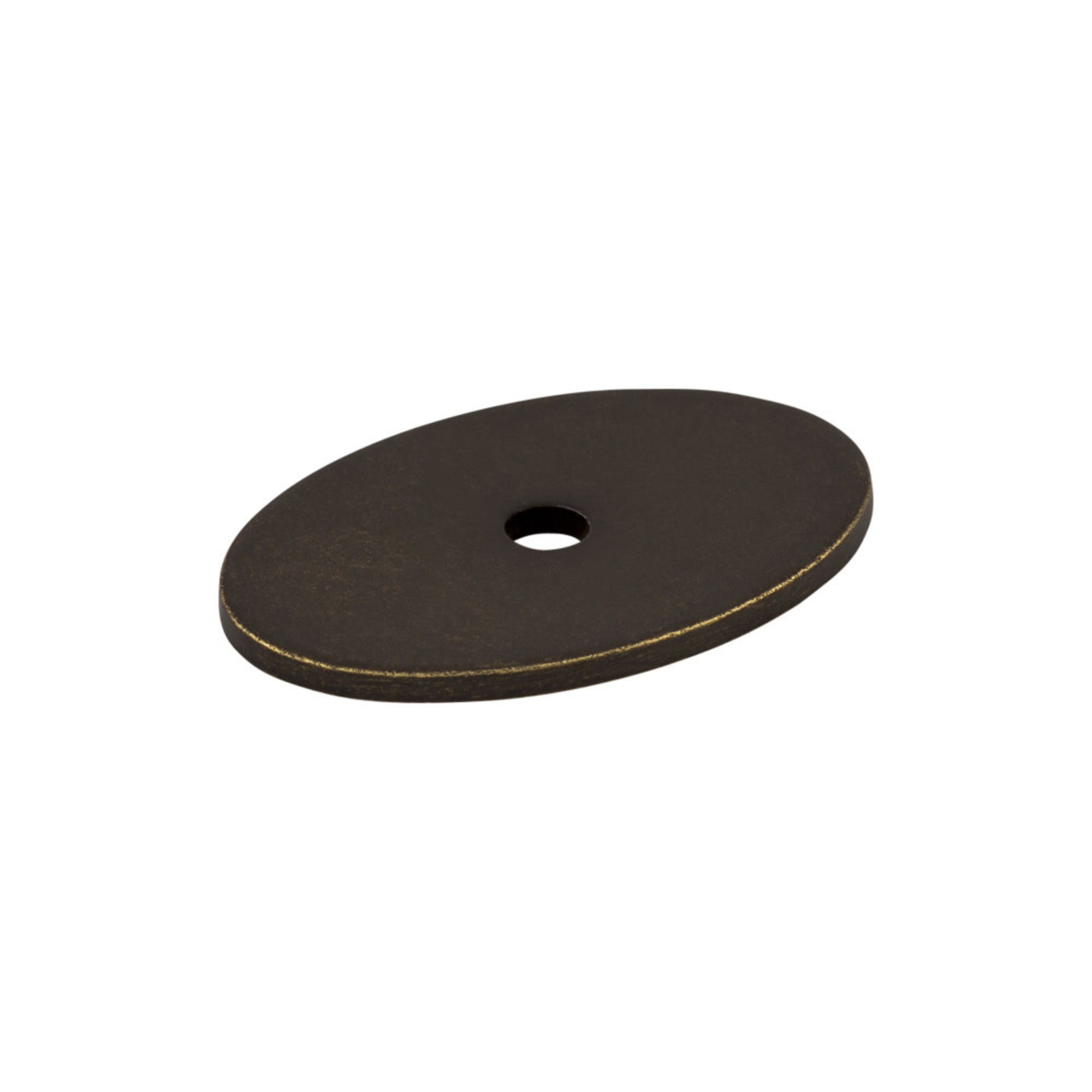 Oval Knob Backplate - German Bronze