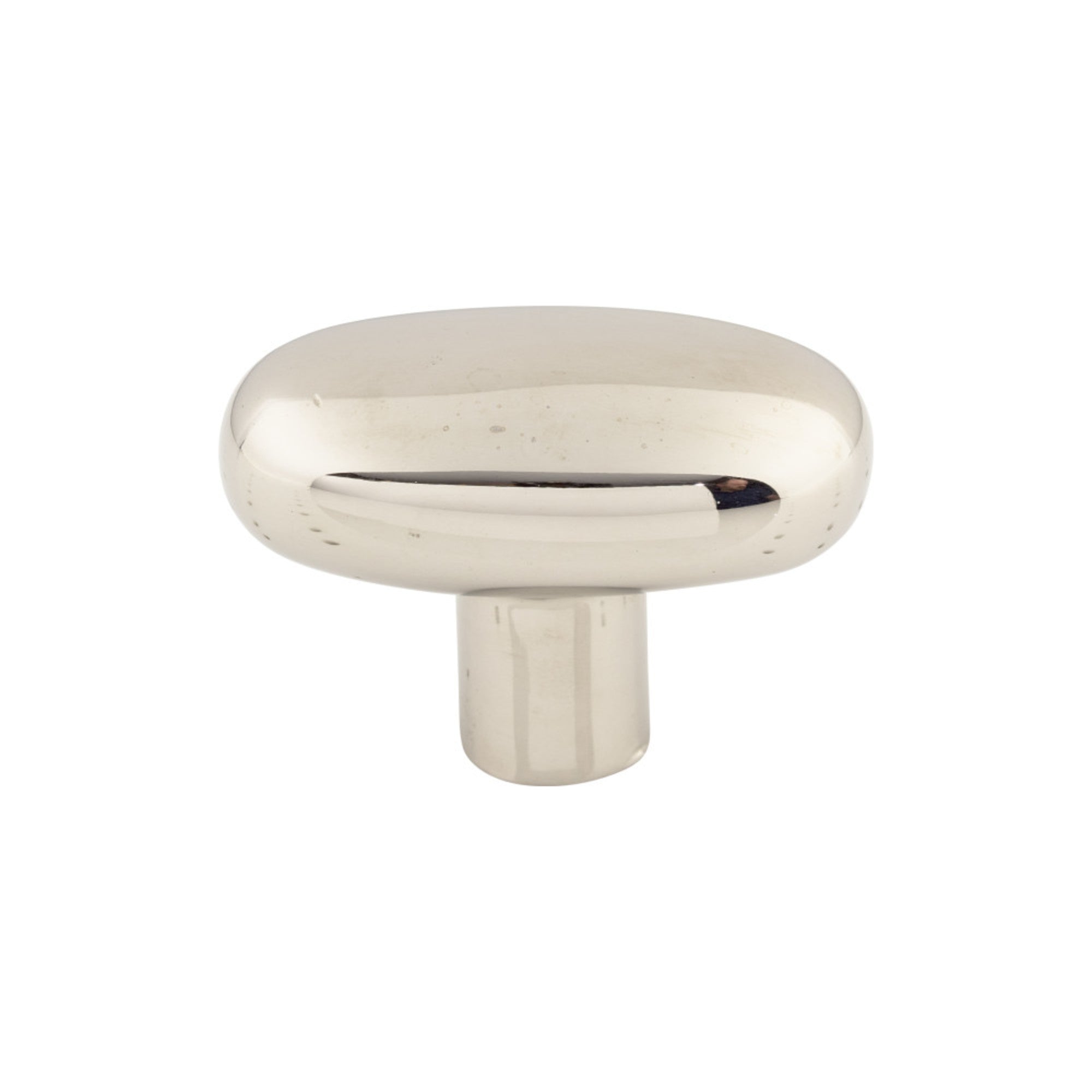 Aspen II Large Potato 2" Length Oval Knob - Polished Nickel