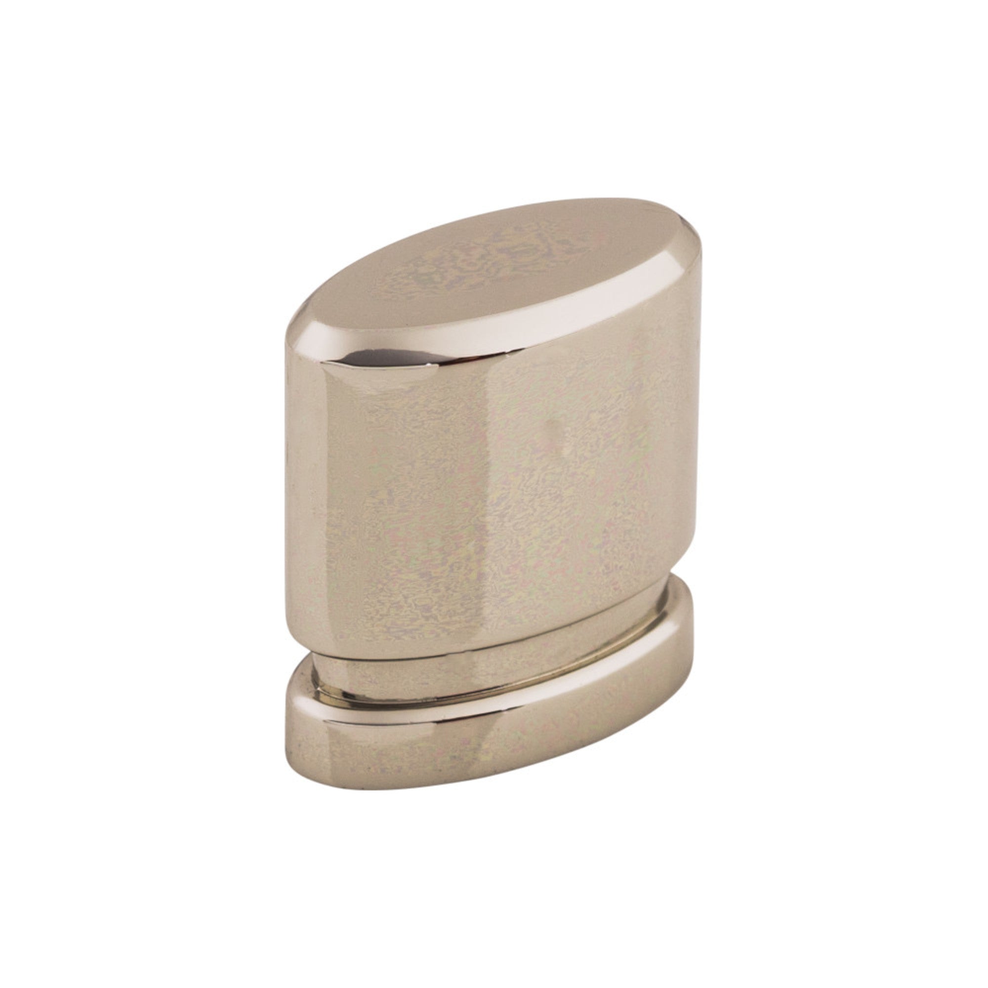 Oval 1" Length Oval Knob - Polished Nickel