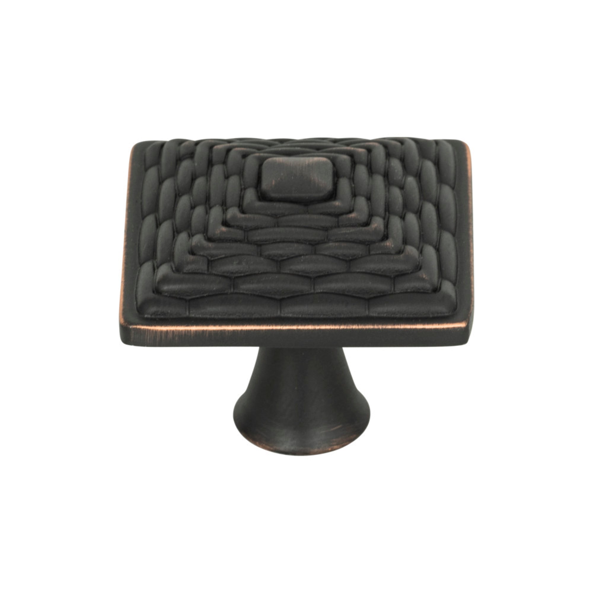 Mandalay Square Knob - Venetian Bronze