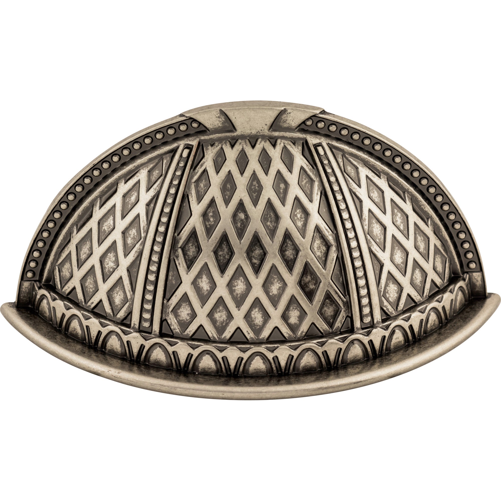 Trevi Cup/Bin Pull - Pewter Antique