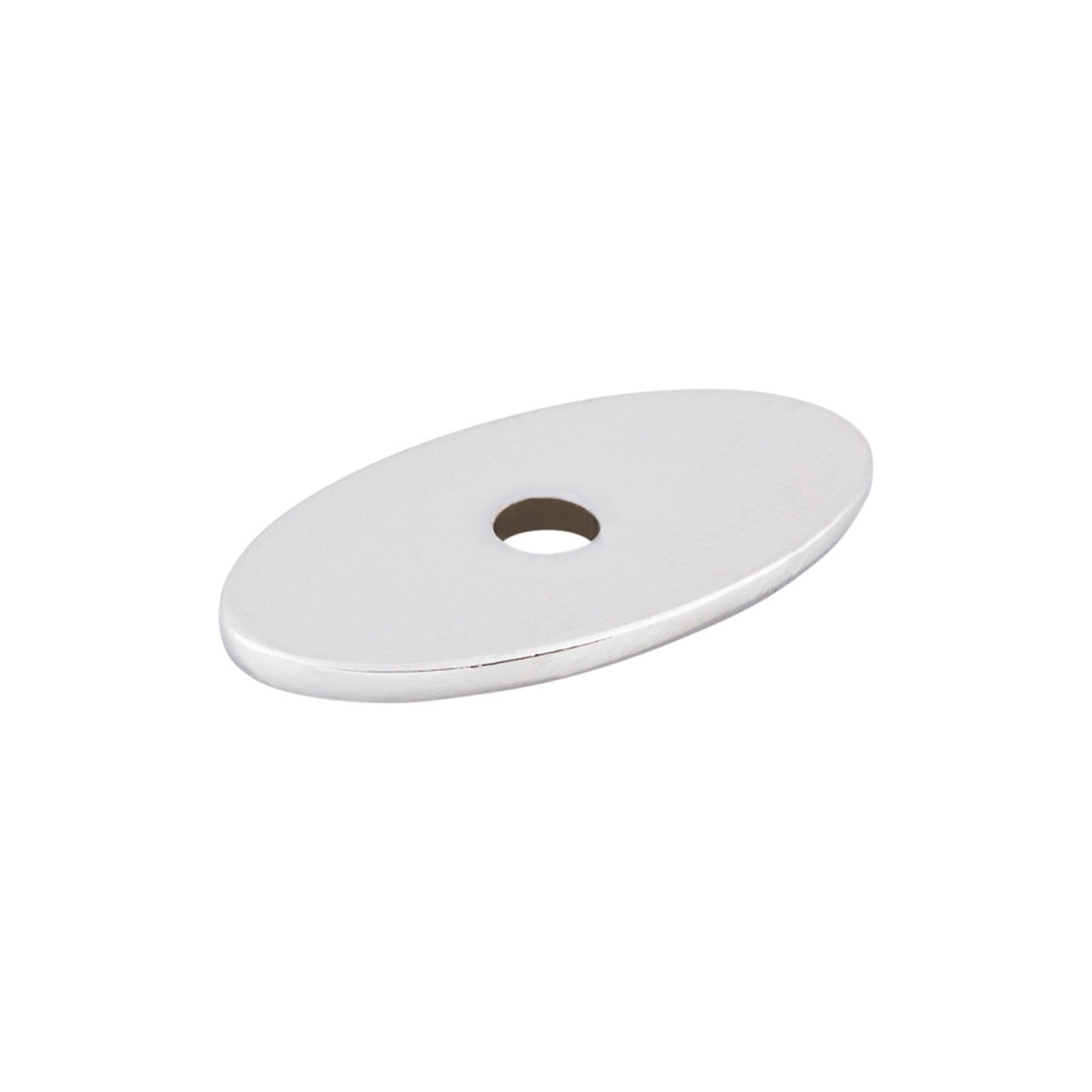 Oval Knob Backplate - Polished Chrome