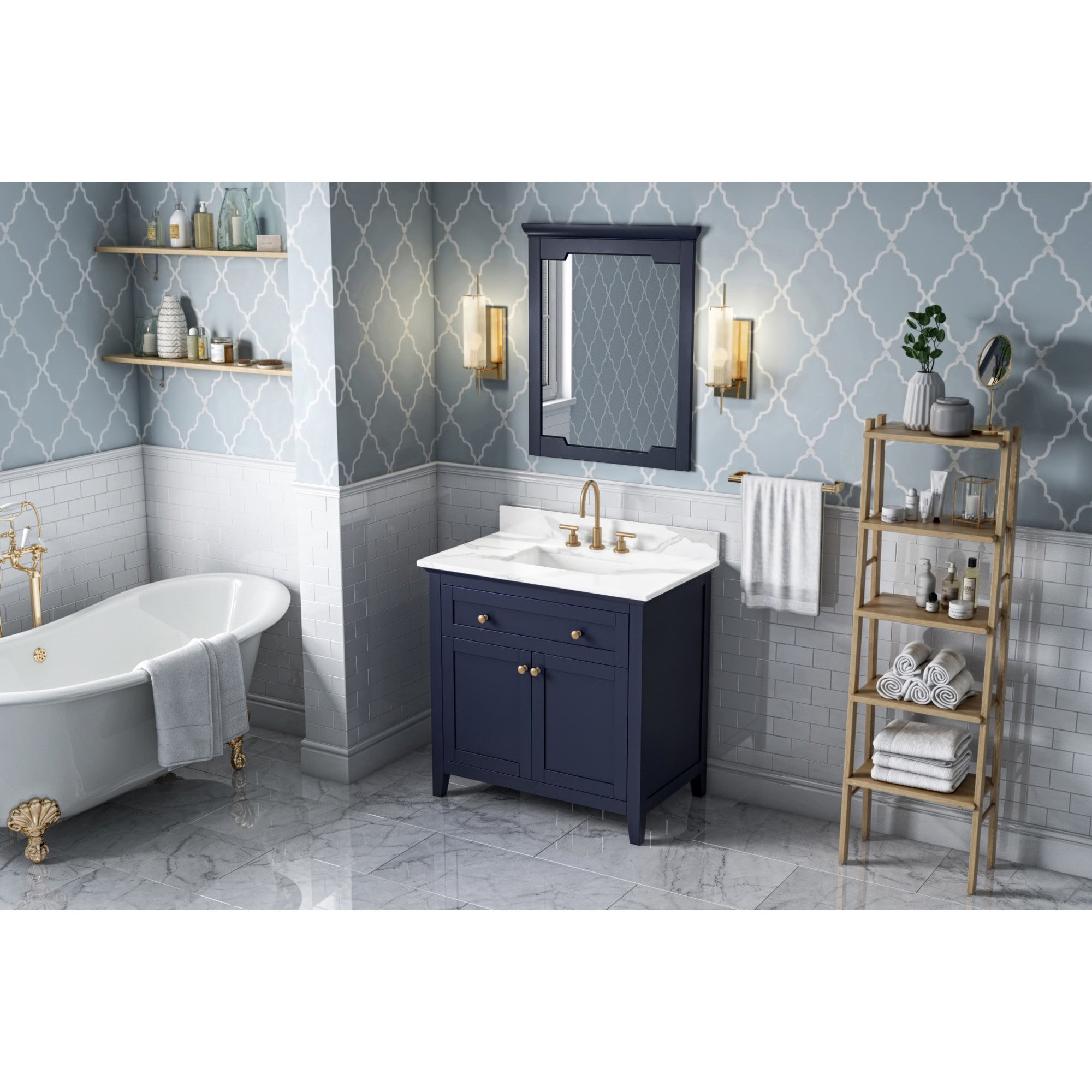 36" Chatham Vanity – Hale Blue