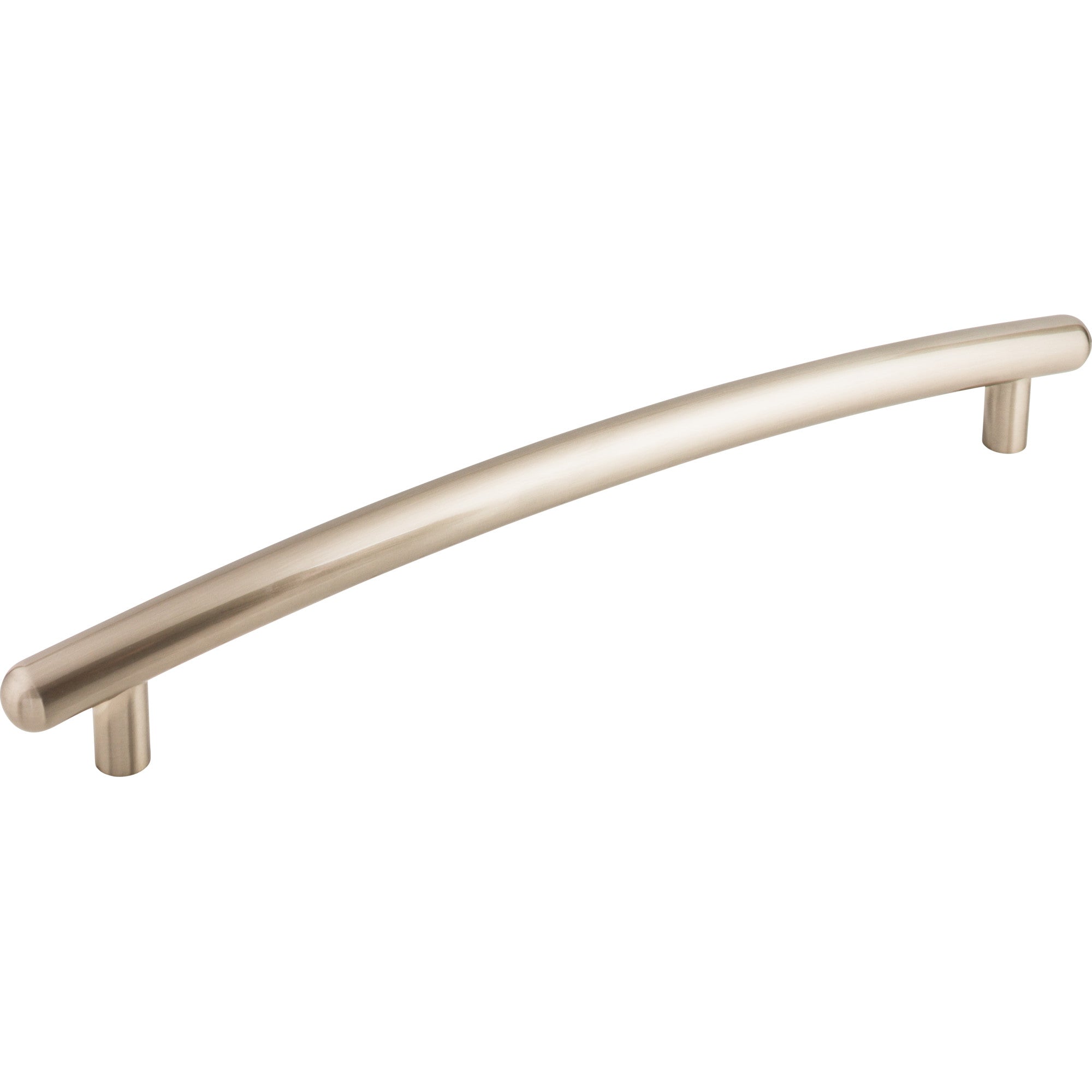 Curved 12" Center to Center Appliance Pull - Brushed Satin Nickel