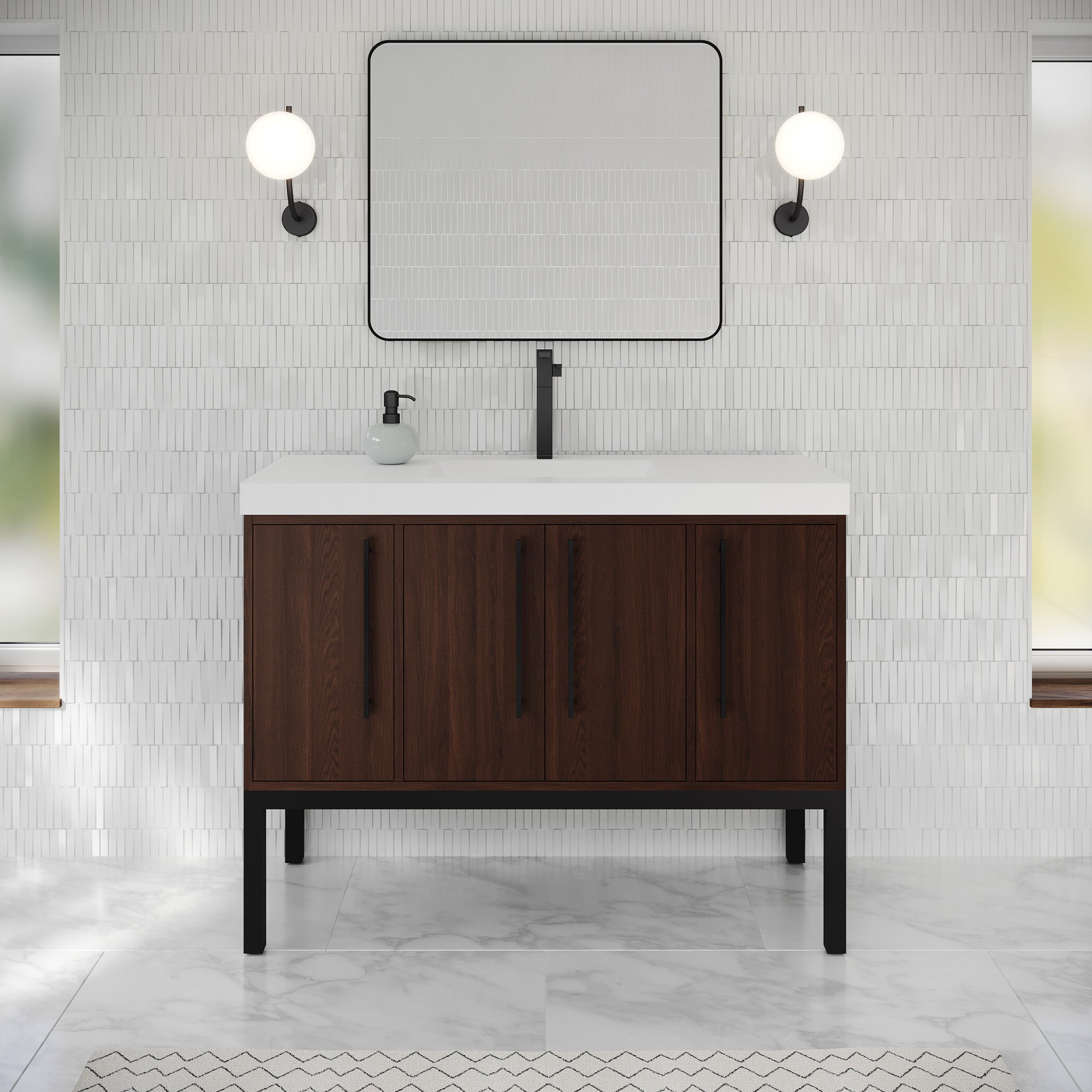 48" Tempest Vanity – Dark Walnut