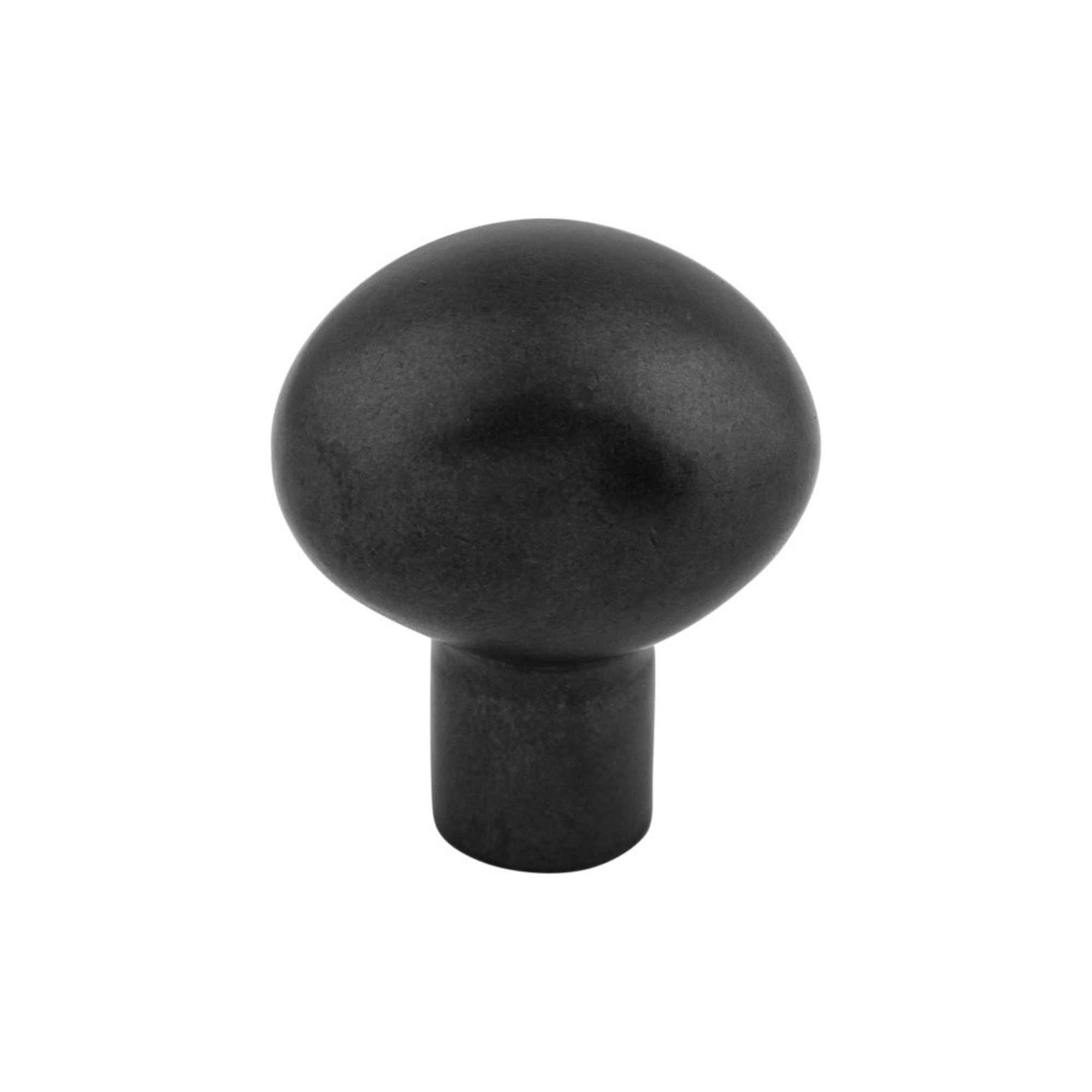 Aspen Small Egg 1 3/16" Length Oval Knob - Medium Bronze